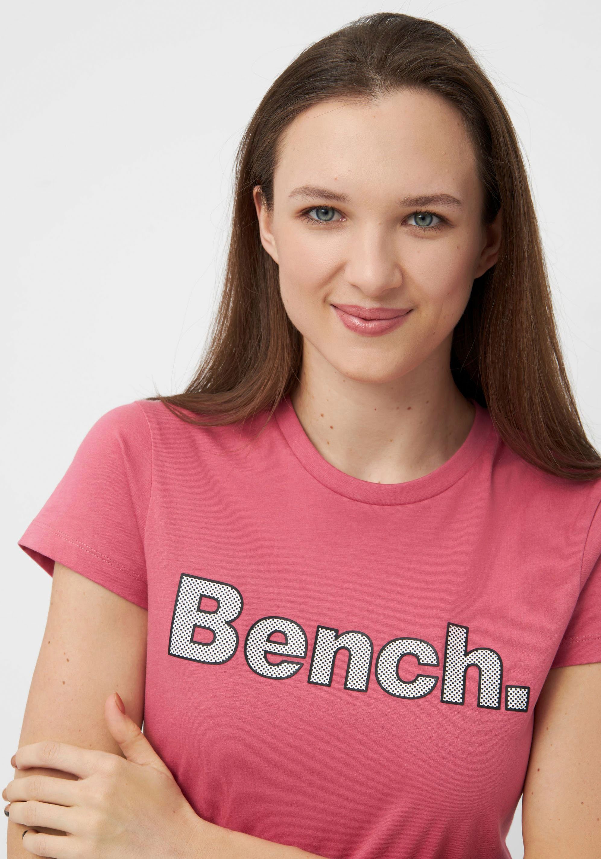 Bench. LEORA T-Shirt BRIGHTROSE