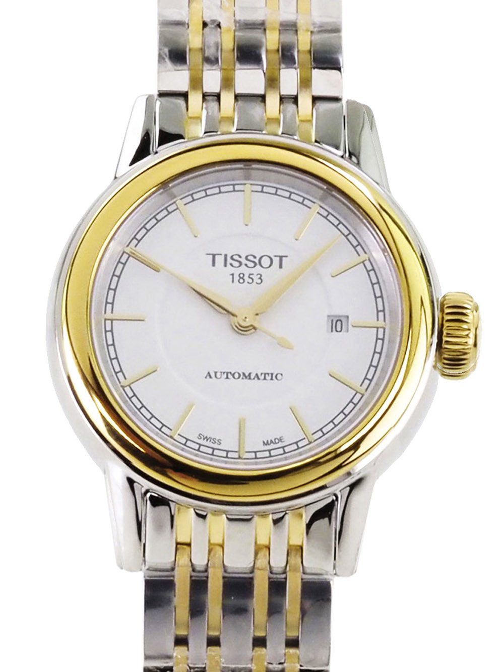 Tissot Automatikuhr Swiss Made Damen Uhr 29 mm Ø T0852072201100 Powermatic 80 Carson, 80 Stunden Gangreserve