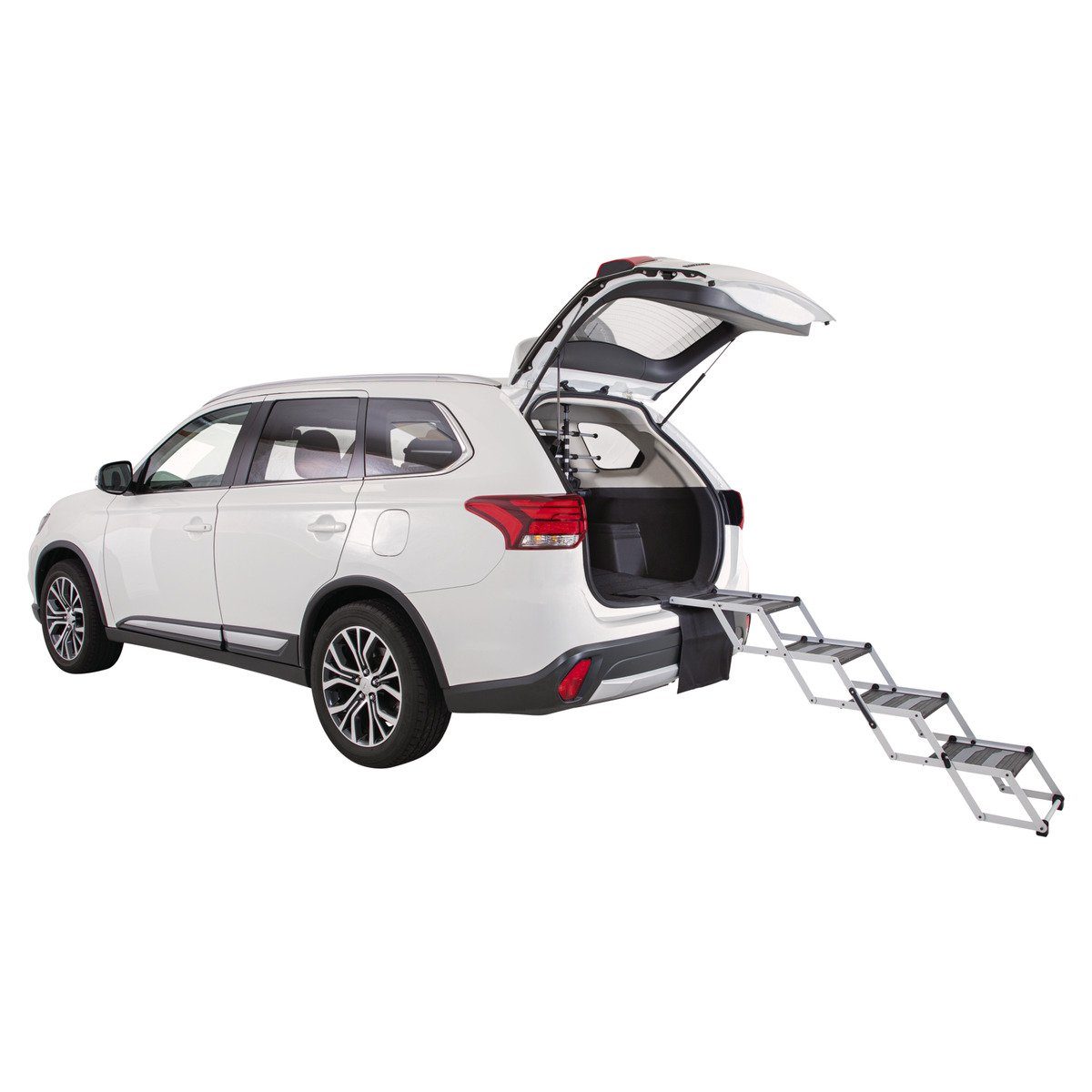 TRIXIE Haustiertreppe 4-stufige Falt-Treppe, Aluminium/TPR