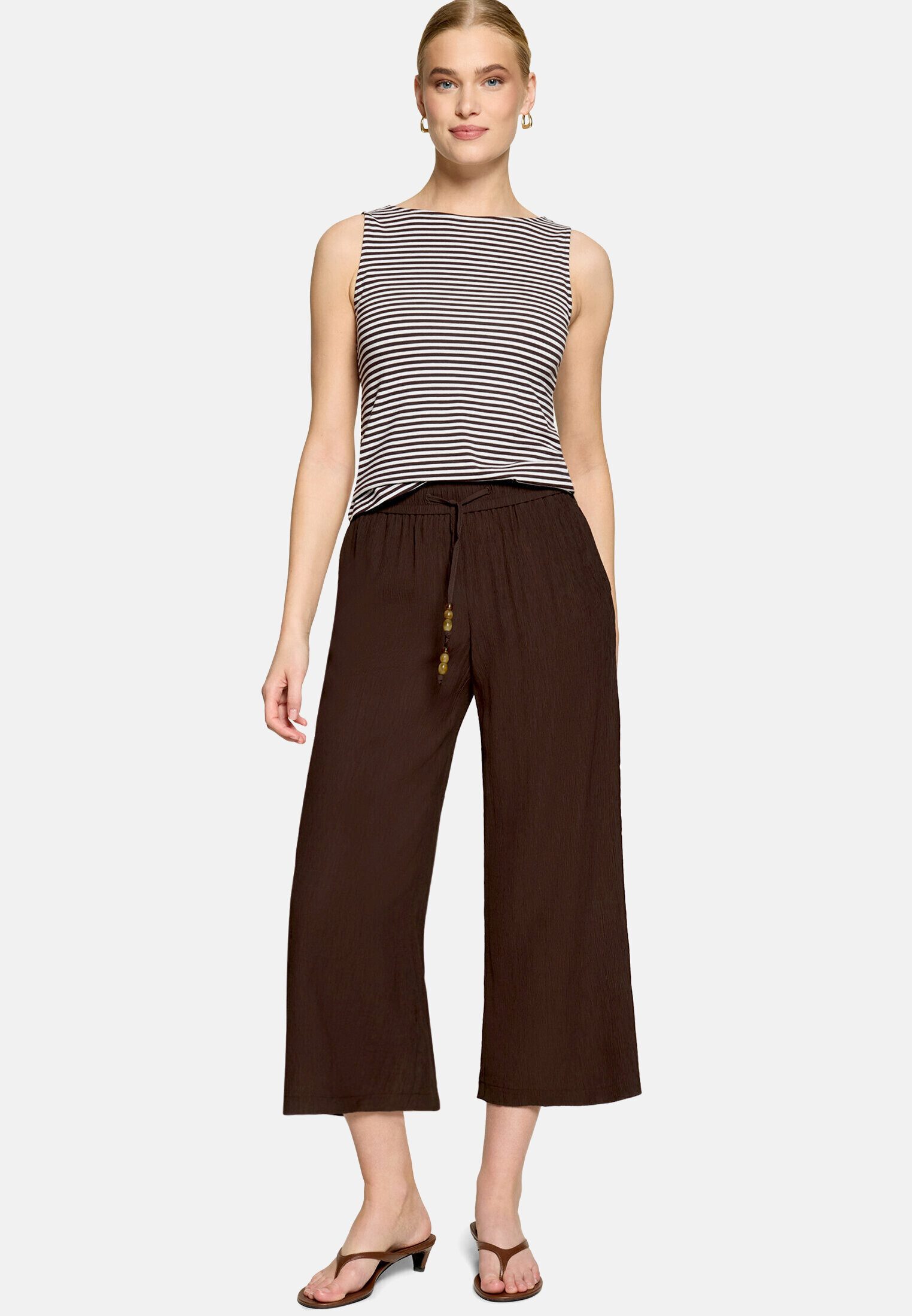 Zero Tanktop Damen Shirt mit U-Boot-Ausschnitt Material