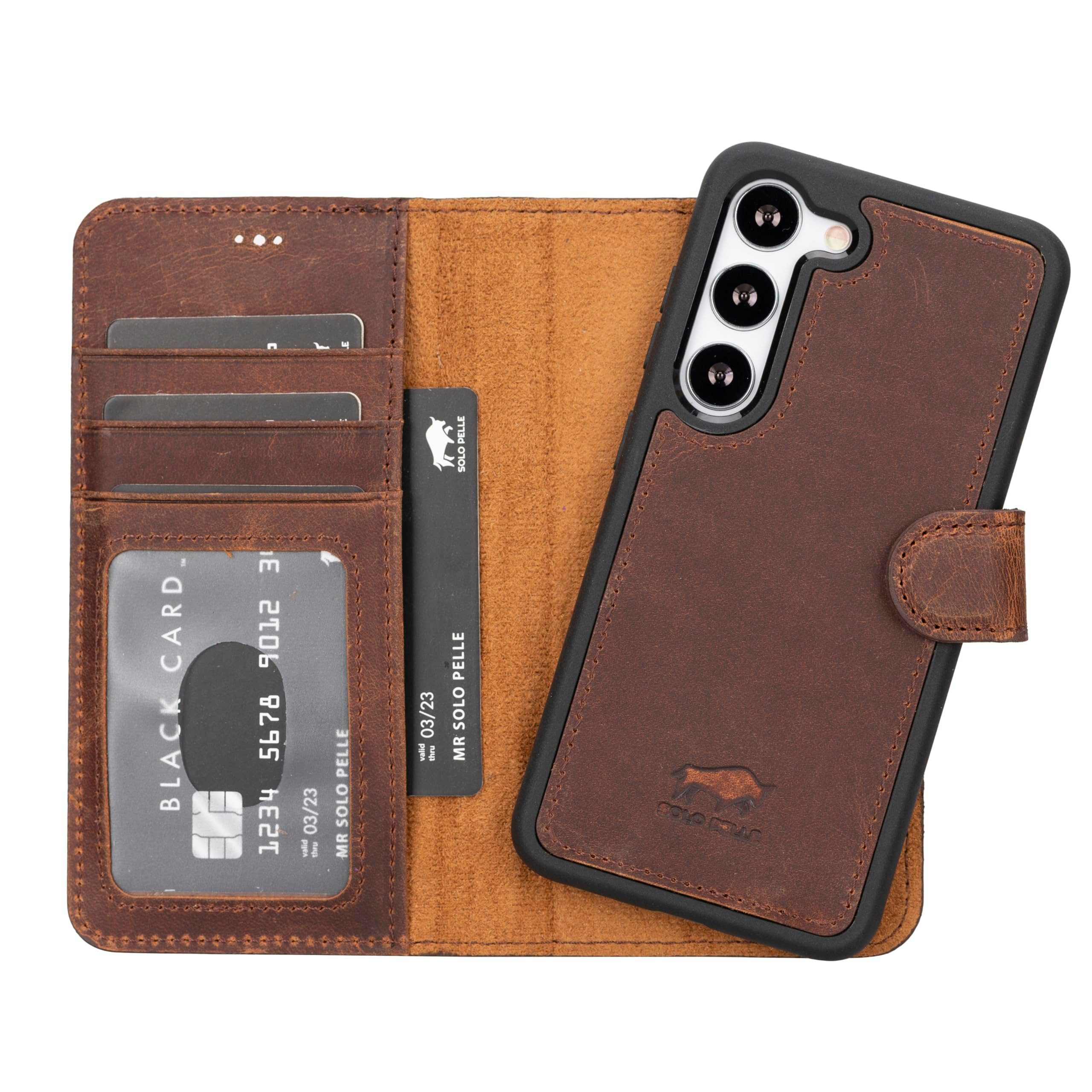 Solo Pelle Smartphonetasche Lederhülle Harvard für Samsung Galaxy S24
