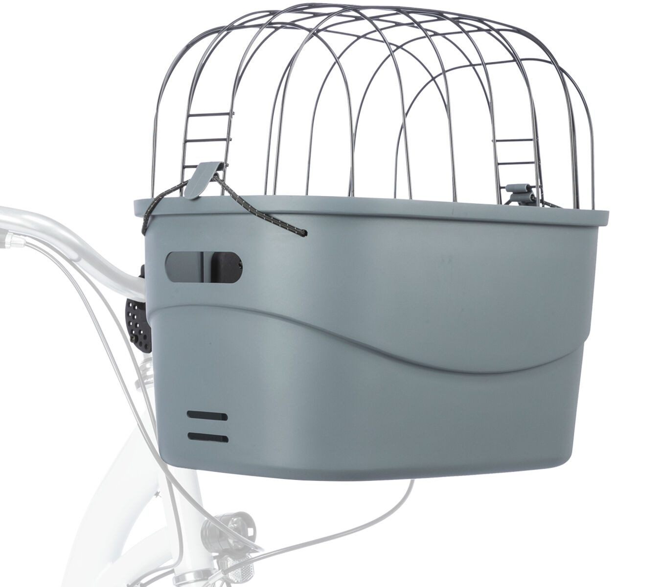 TRIXIE Tierfahrradkorb Front-Fahrradkorb - grau - 42 × 39 × 30 cm günstig online kaufen