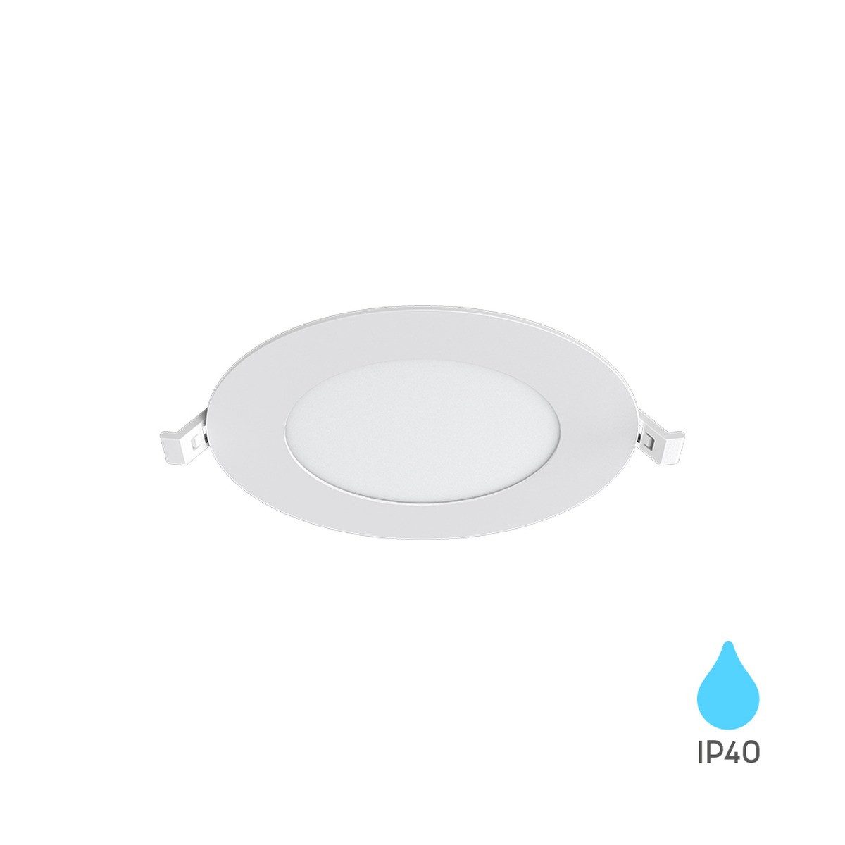 Braytron LED Einbaustrahler 9W LED Panel Deckenspot Ultraflach Einbauleuchte, LED fest integriert, kaltweiß, Neutralweiß, Warmweiß, Intrigierter Trafo, 230V Anschluss, Flach, 3CCT Technologie