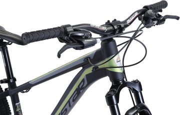 Bikestar Mountainbike, 21 Gang Shimano RD-TY300 Schaltwerk, Kettenschaltung, für Damen und Herren, Kettenschaltung