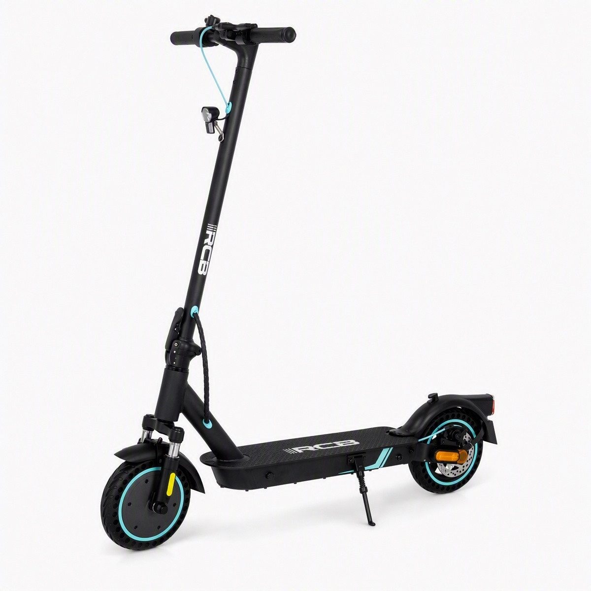 RCB E-Scooter mit Straßenzulassung (ABE), 8.5 Zoll Elektroroller, Max 35Km, mit APP, 7,8AH, 20Km/h, 400W Motor, 15KG Gewicht, Zwei Stoßdämpfer