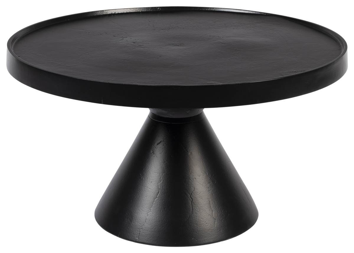 Zuiver Couchtisch Runder Couchtisch FLOSS BLACK von Zuiver aus Aluminiumguss Ø 60 cm