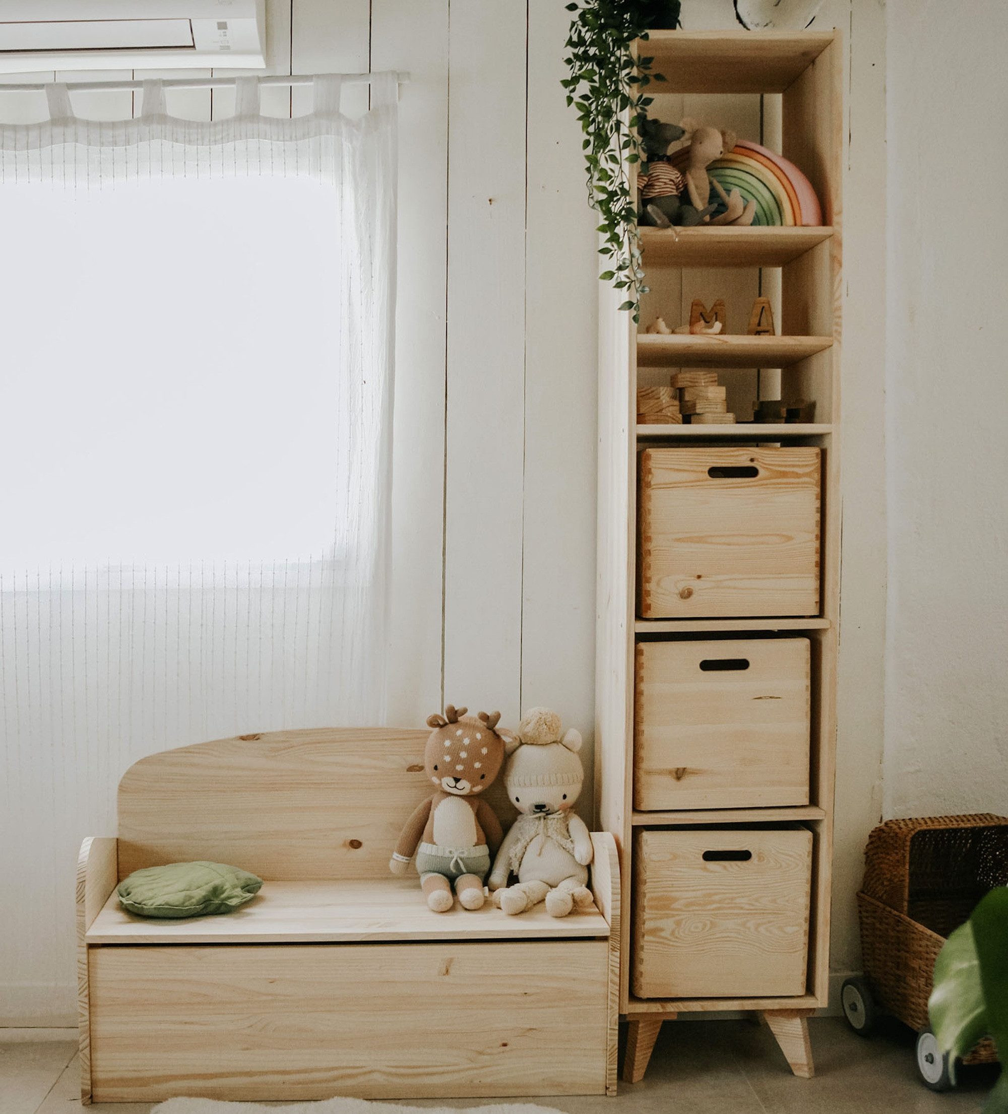 Astigarraga Kit Line Standregal Vollholz-Würfelregal mit fünf Fächern, Büch günstig online kaufen