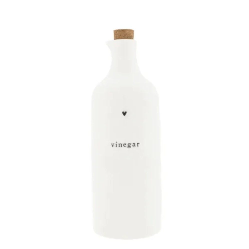 Bastion Collections Ölausgießer Bastion Collections Vinegar Flasche weiß/Herz