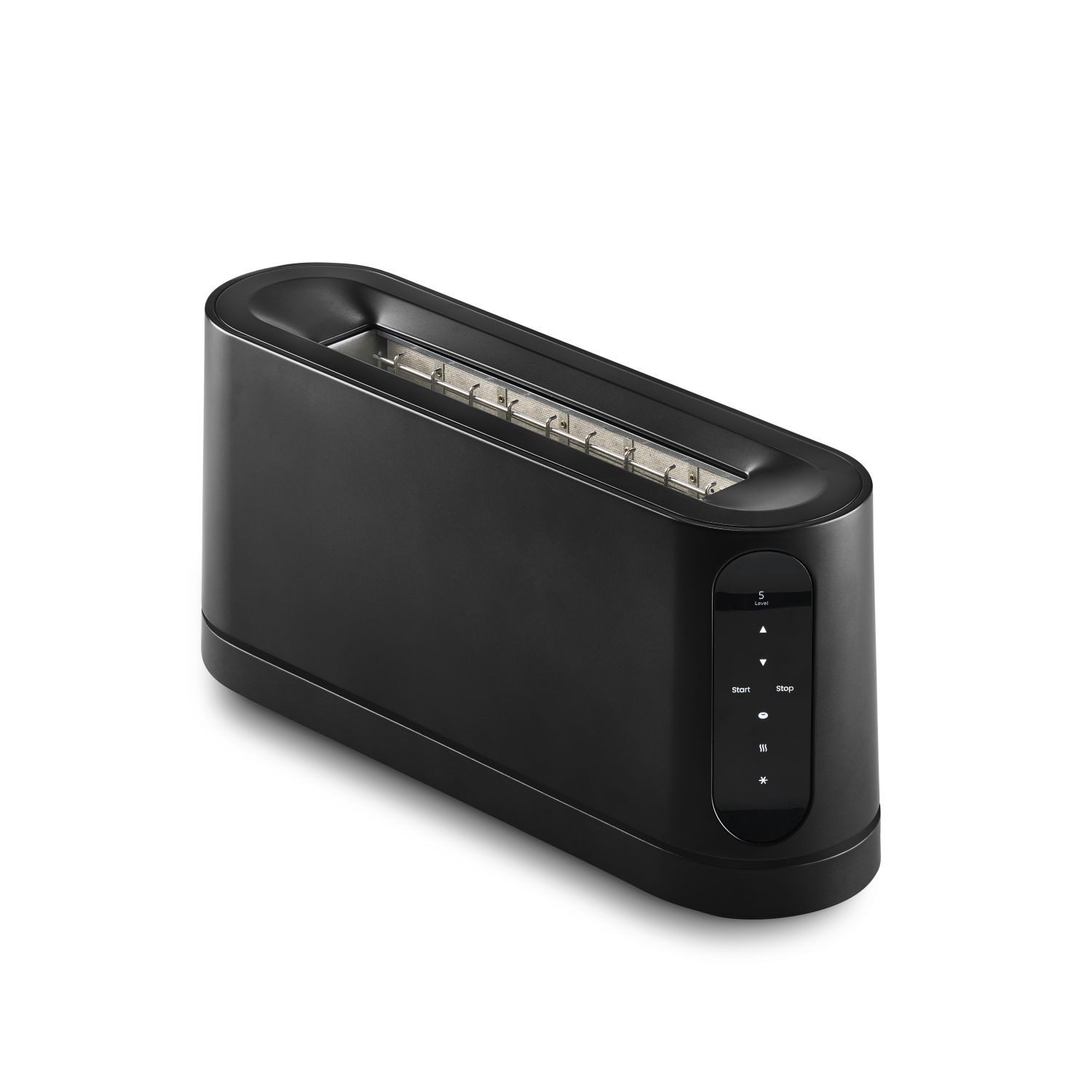 Jacob Jensen Toaster Schwarz, 1 langer Schlitz, für 2 Scheiben, 850 W