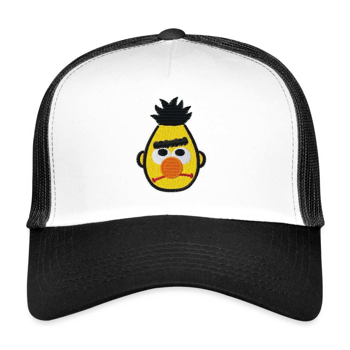 Spreadshirt Trucker Cap Sesamstraße Bert Als Stickmotiv Trucker Cap (1-St)