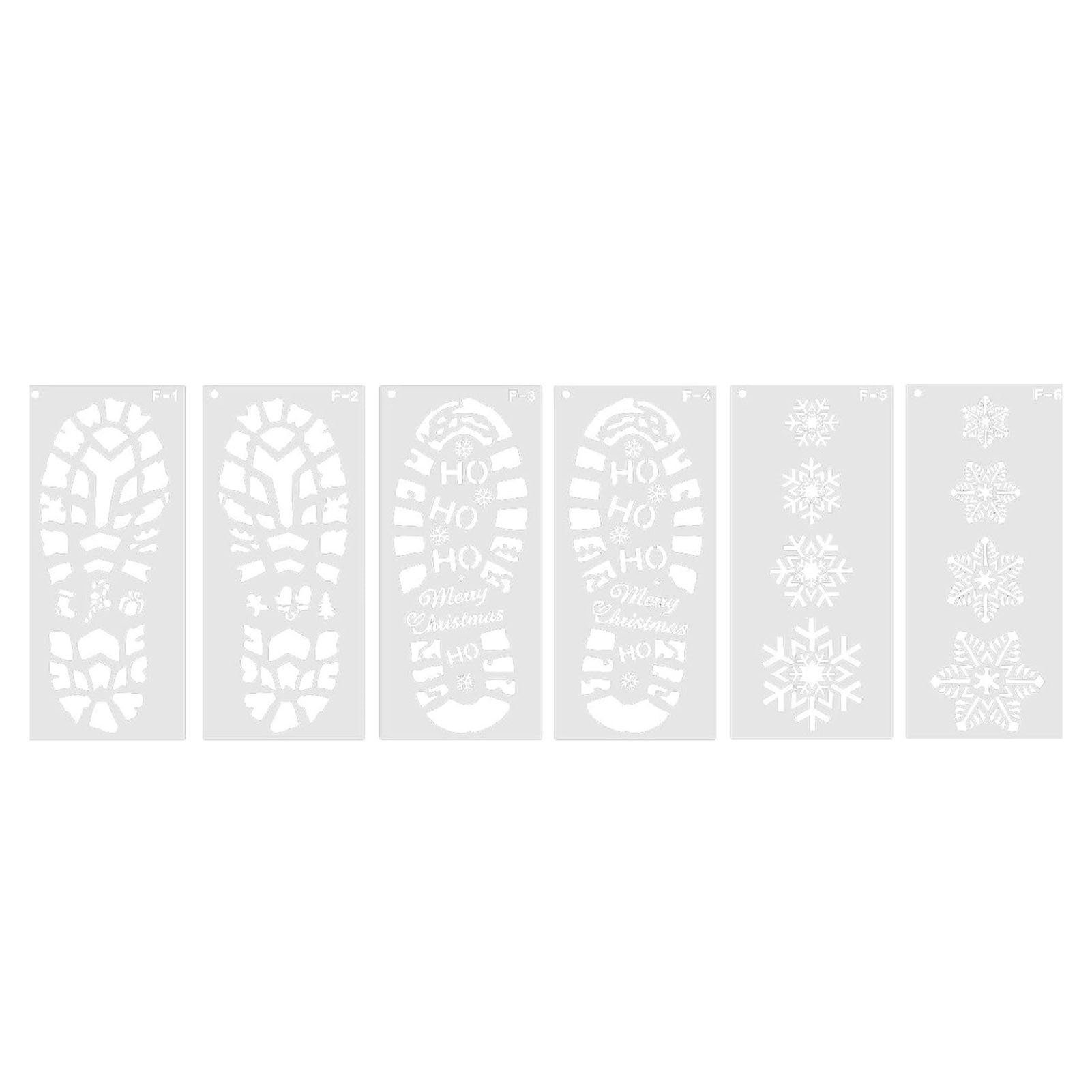 Blusmart Christbaumschmuck Weihnachts-Fußabdruck-Vorlage, Personalisiertes, Leicht Abwischbares