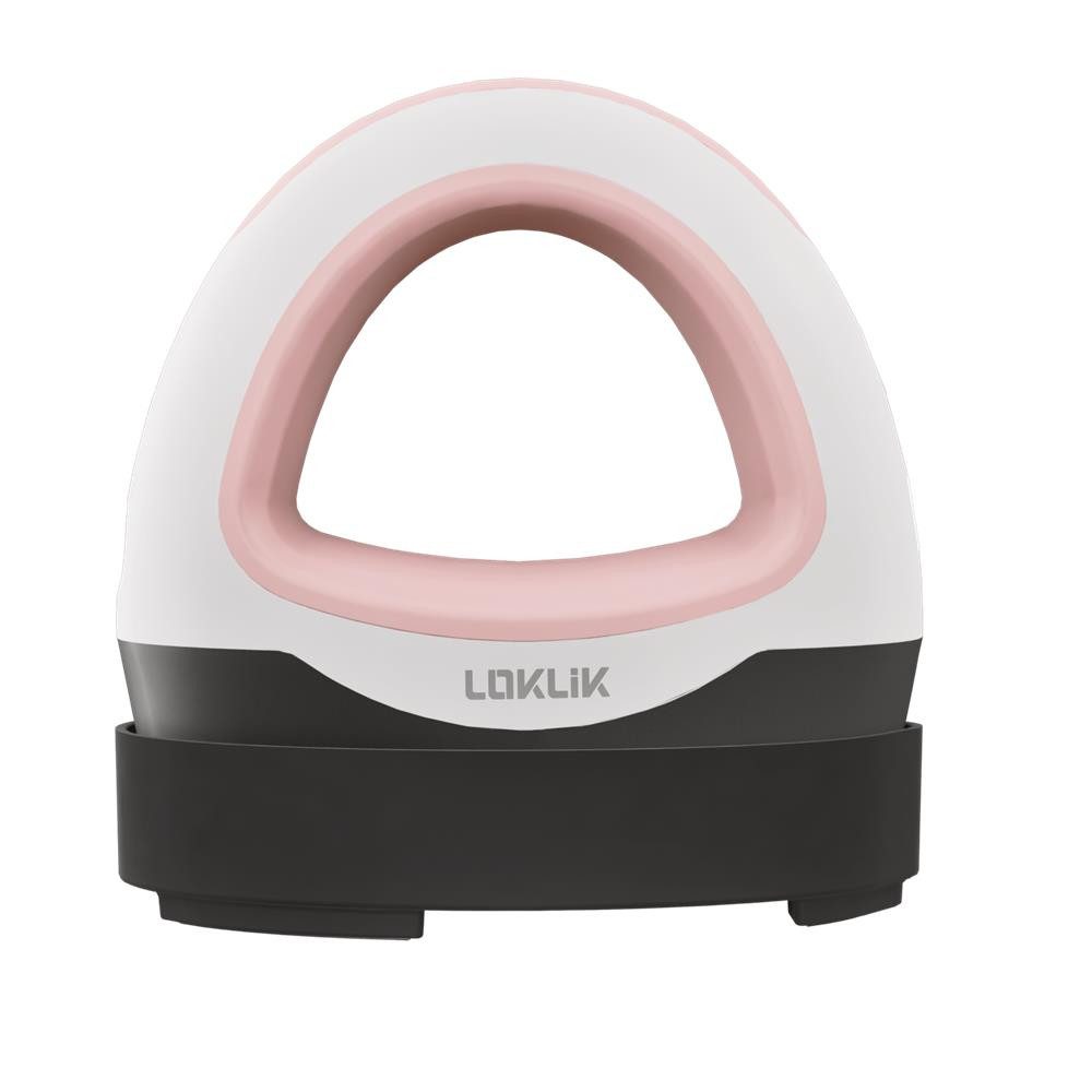 LOKLIK Reisebügeleisen Mini Heat Press pink, Kompakte Heizpresse, Transferpresse zum Aufbügeln, Textildruck