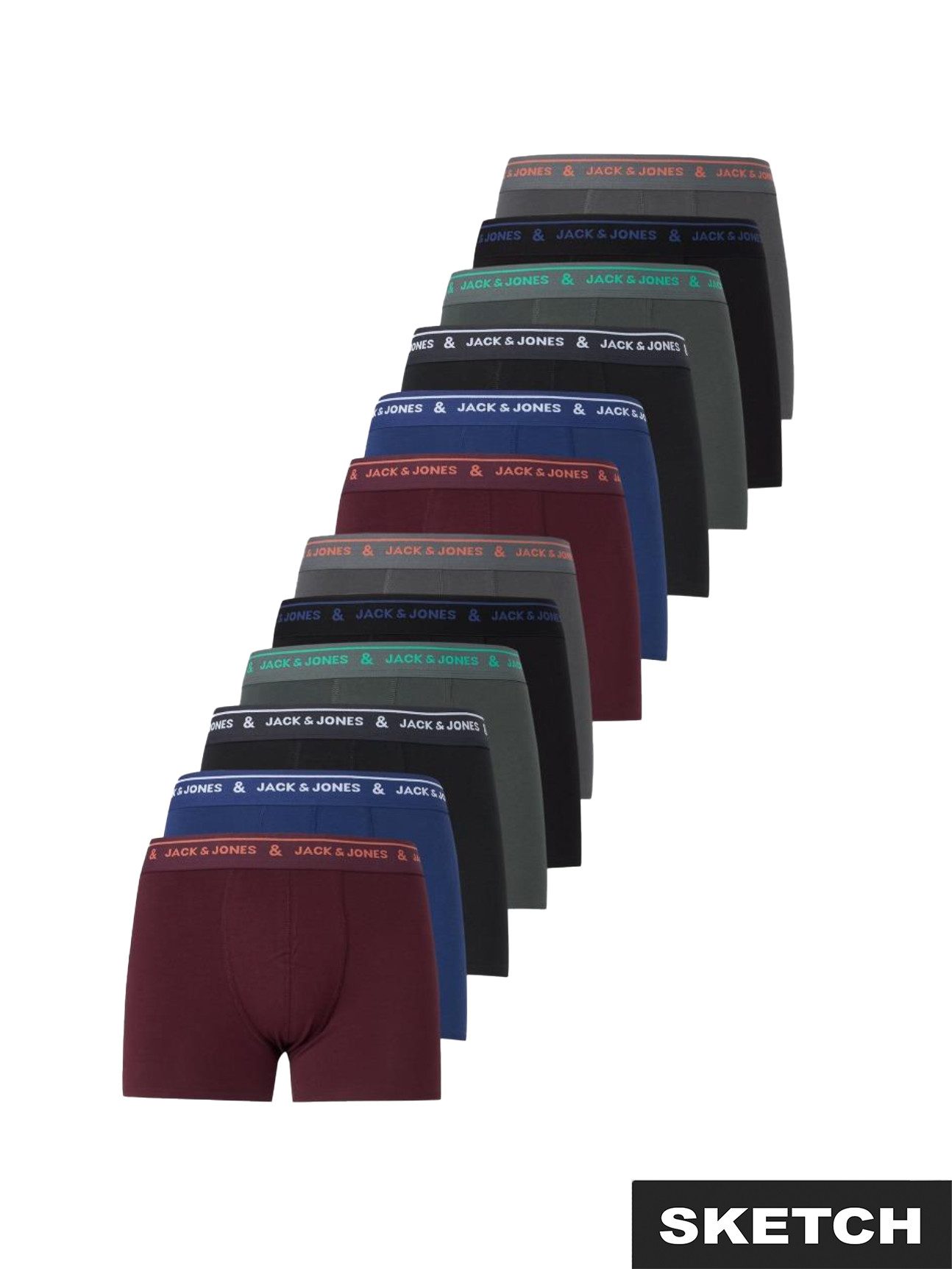 Jack & Jones Trunk JACLAWRENCE TRUNKS 12 PACK (Packung, 12-St)