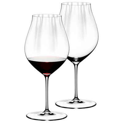 RIEDEL Glas Rotweinglas Performance Pinot Noir Gläser 830 ml 2er Set, Glas