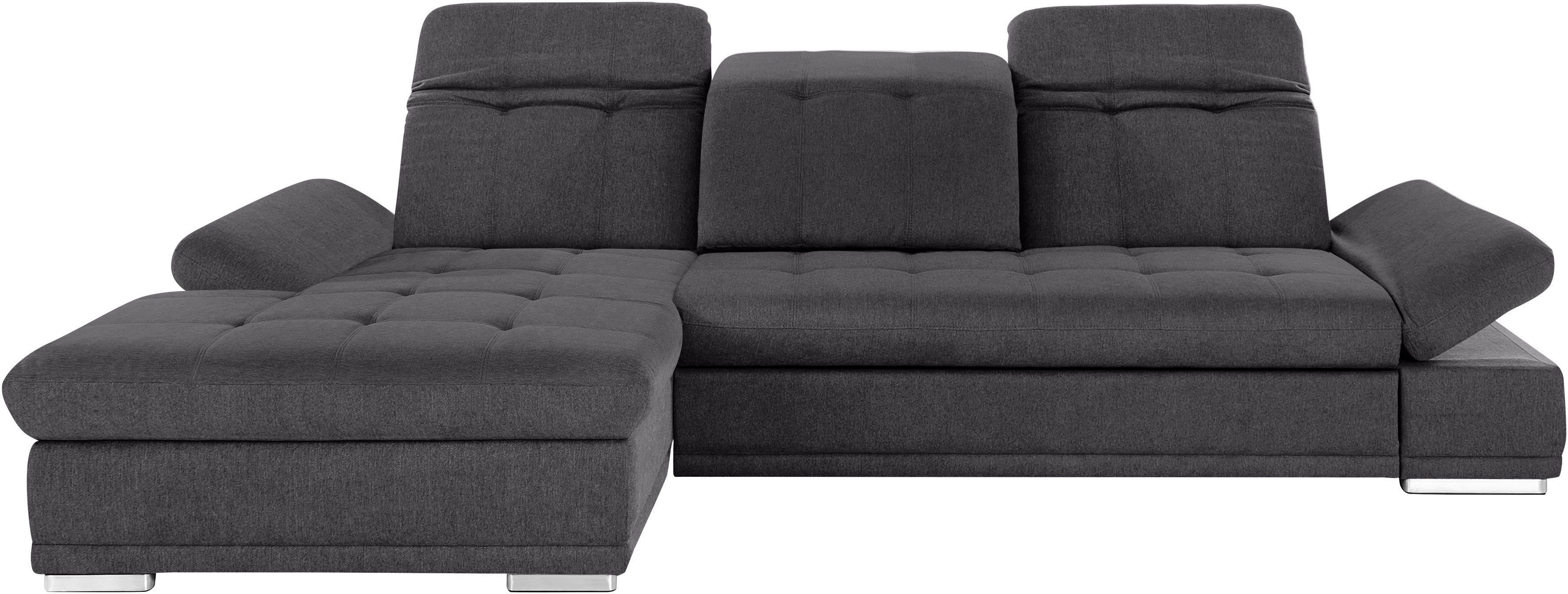 COTTA Ecksofa "Holiday L-Form mit Sitztiefen-, Armteil- und Kopfteilverstel günstig online kaufen