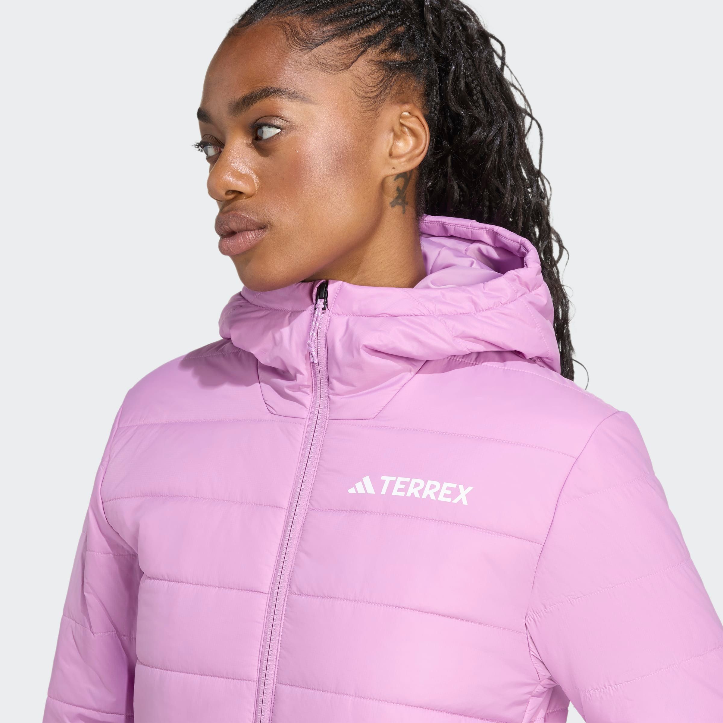 adidas TERREX Steppjacke MULTI ESSENTIALS CLIMAWARM ISOLIERTE wärmend durch Climawarm Technologie, mit Kapuze