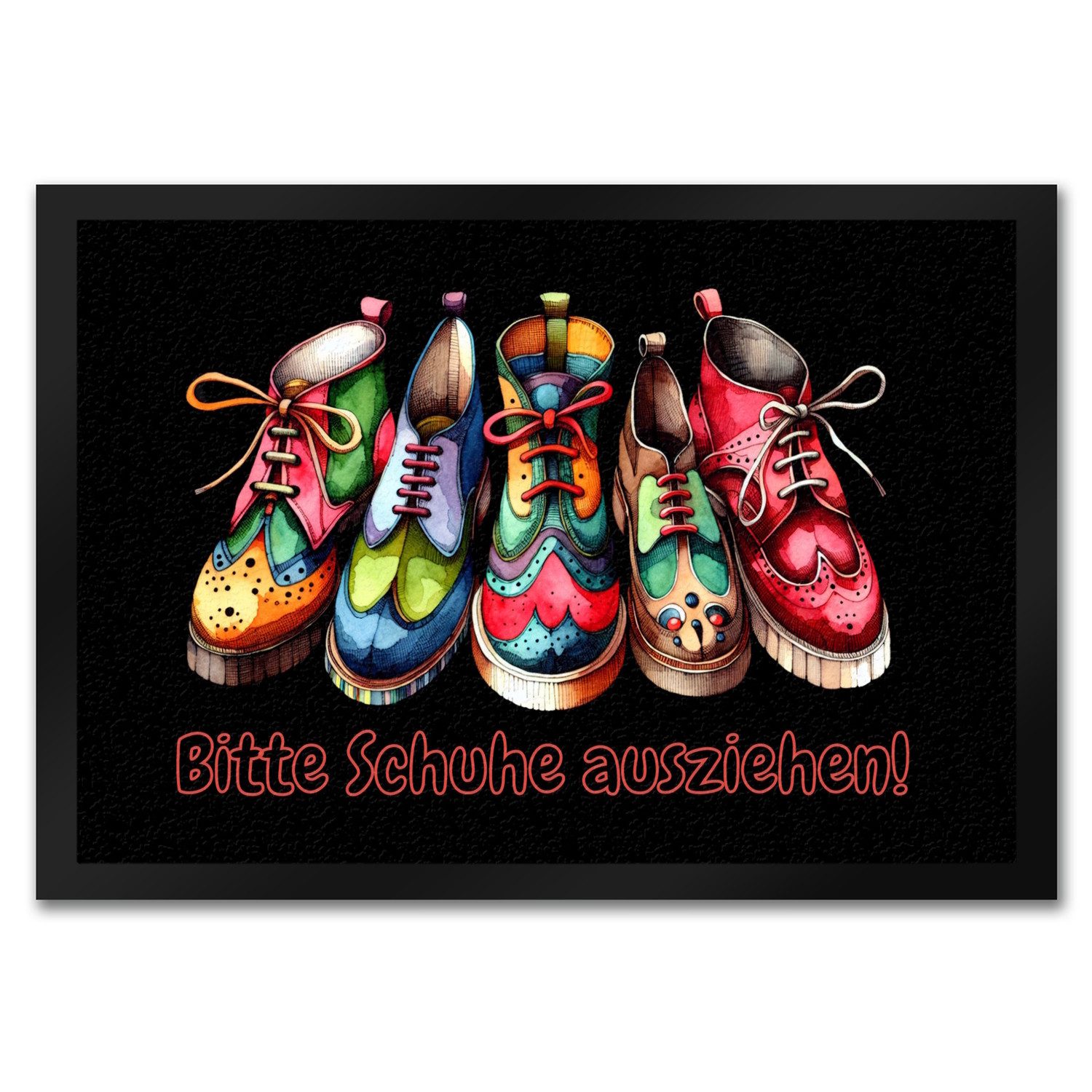 Fußmatte Schuhe ausziehen Fußmatte in 35x50 cm mit Spruch Bitte