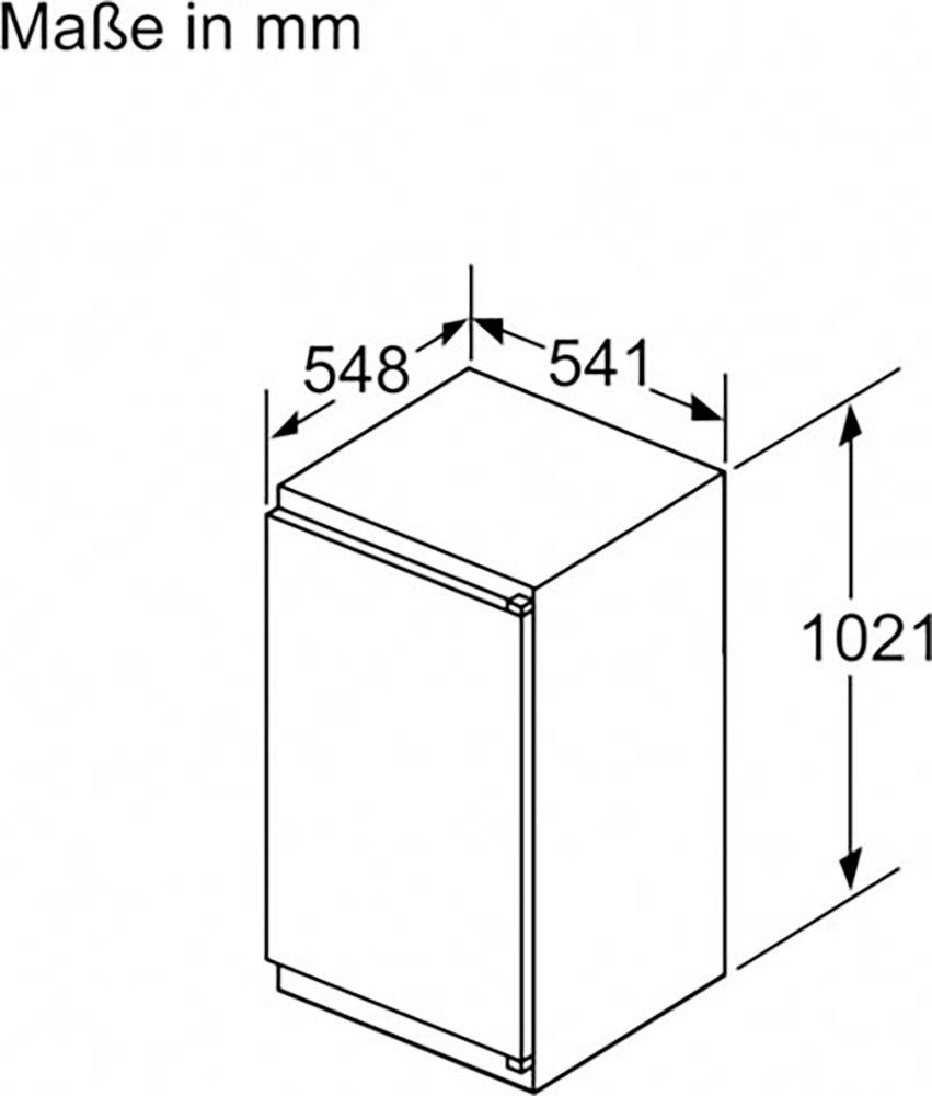 Constructa 102,1 cm 54,1 hoch, cm breit Einbaukühlschrank CK232NSE0,