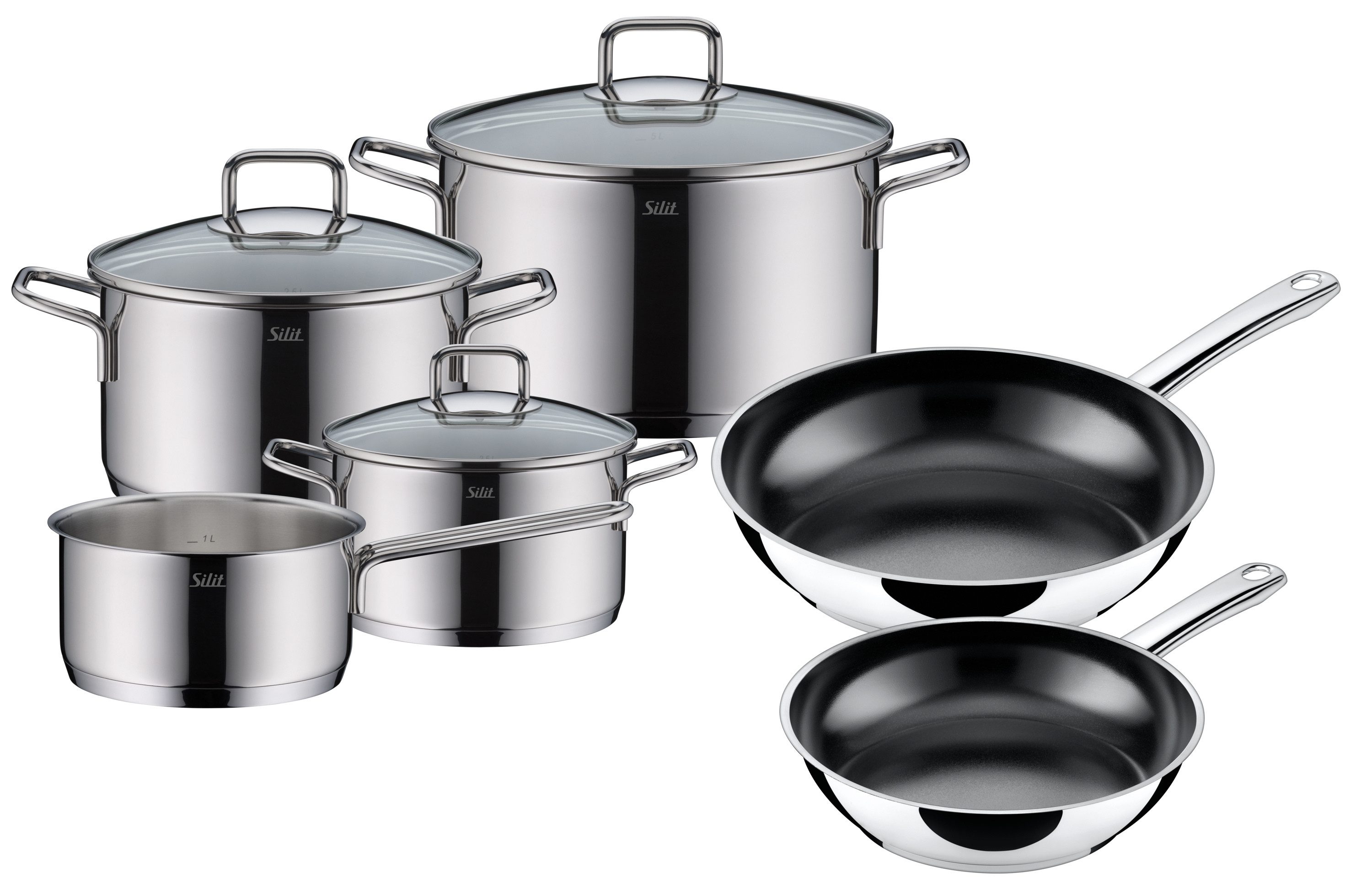 WMF Kochtopf Kochtopf-Set SILIT EXTRA COOK silber