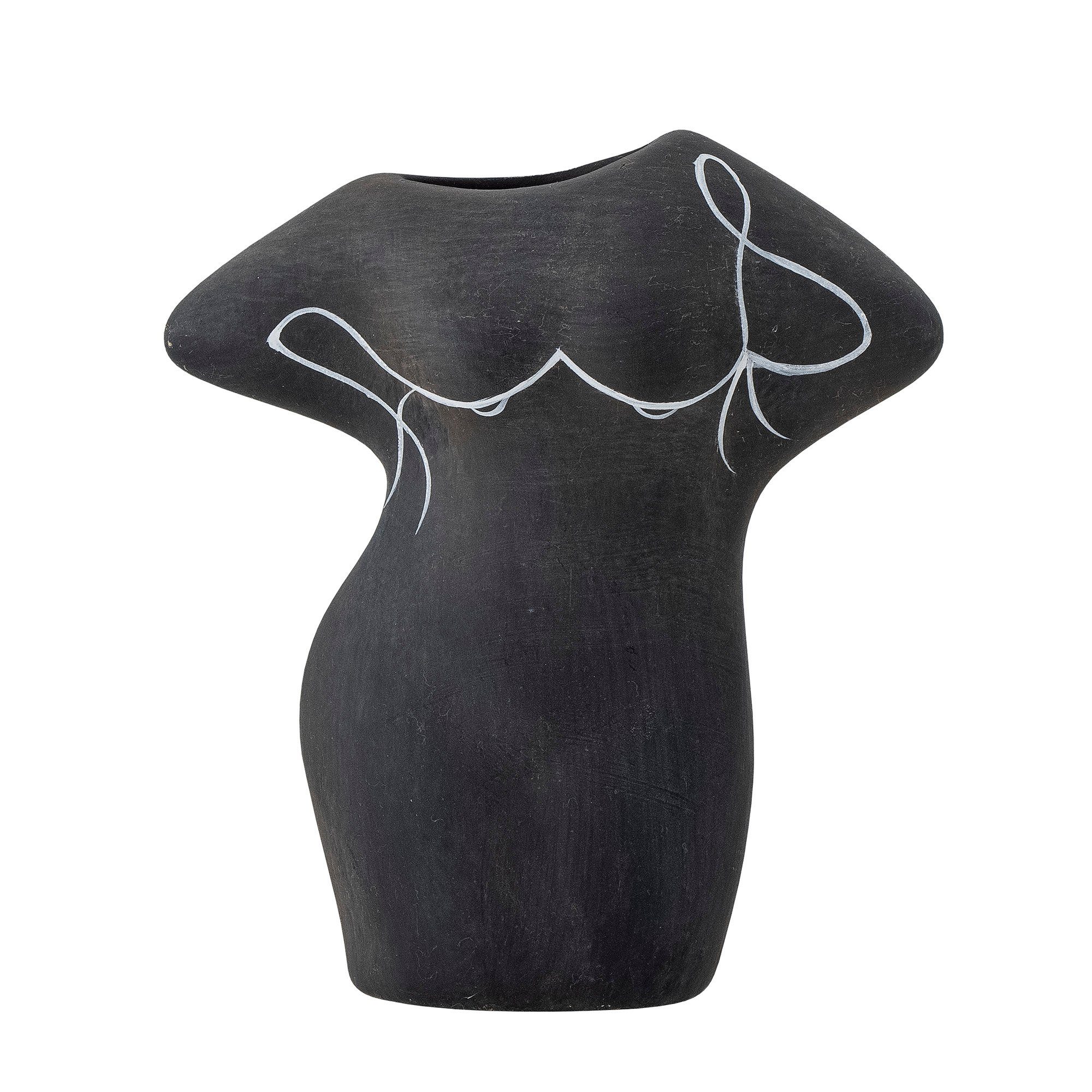Dekovase Bloomingville Lulu Deko-Vase, Schwarz