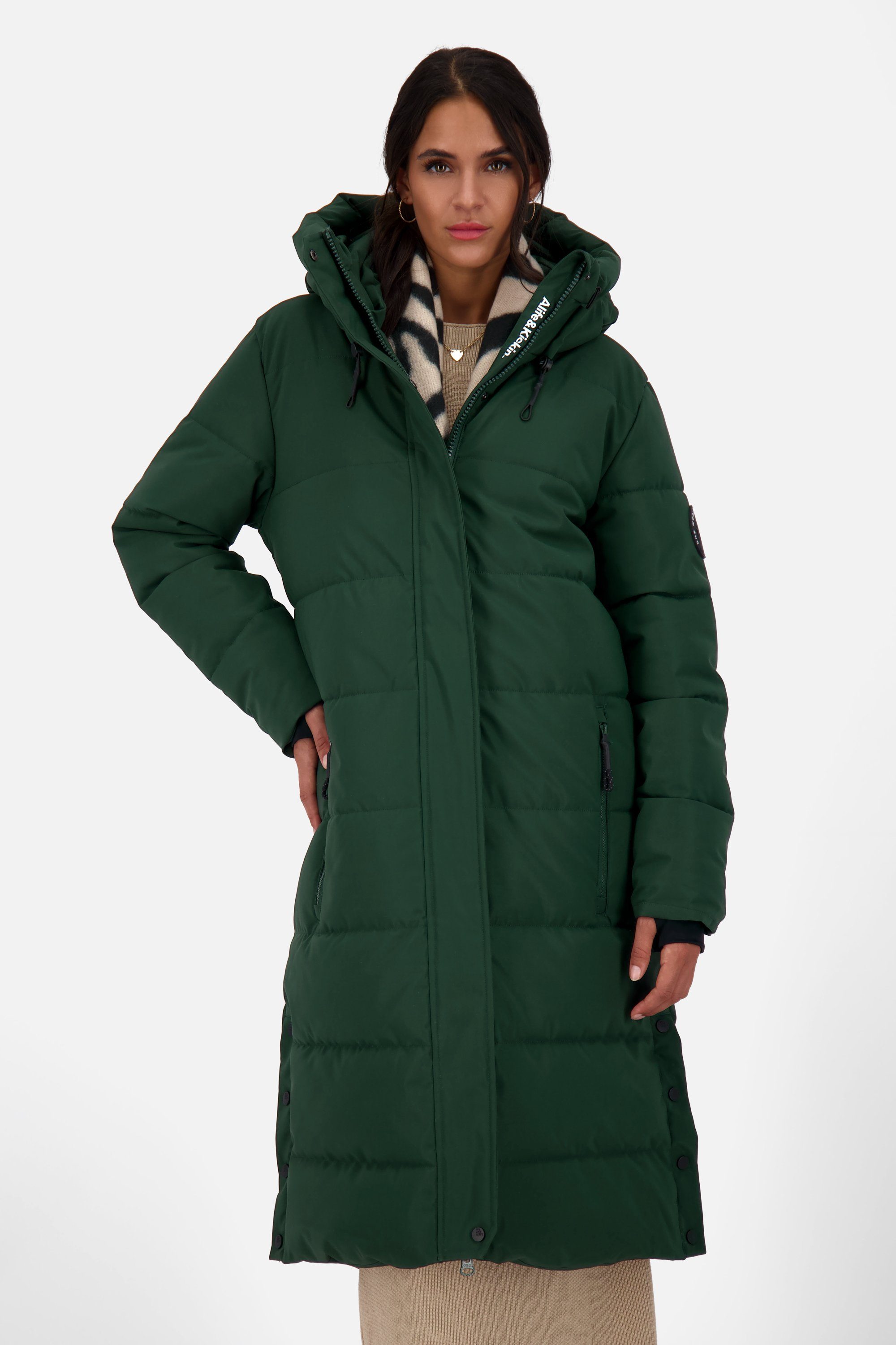 Winterjacke Damen Winterjacke forest dark & KatiaAK Puffer Steppjacke, Kickin Alife A Coat