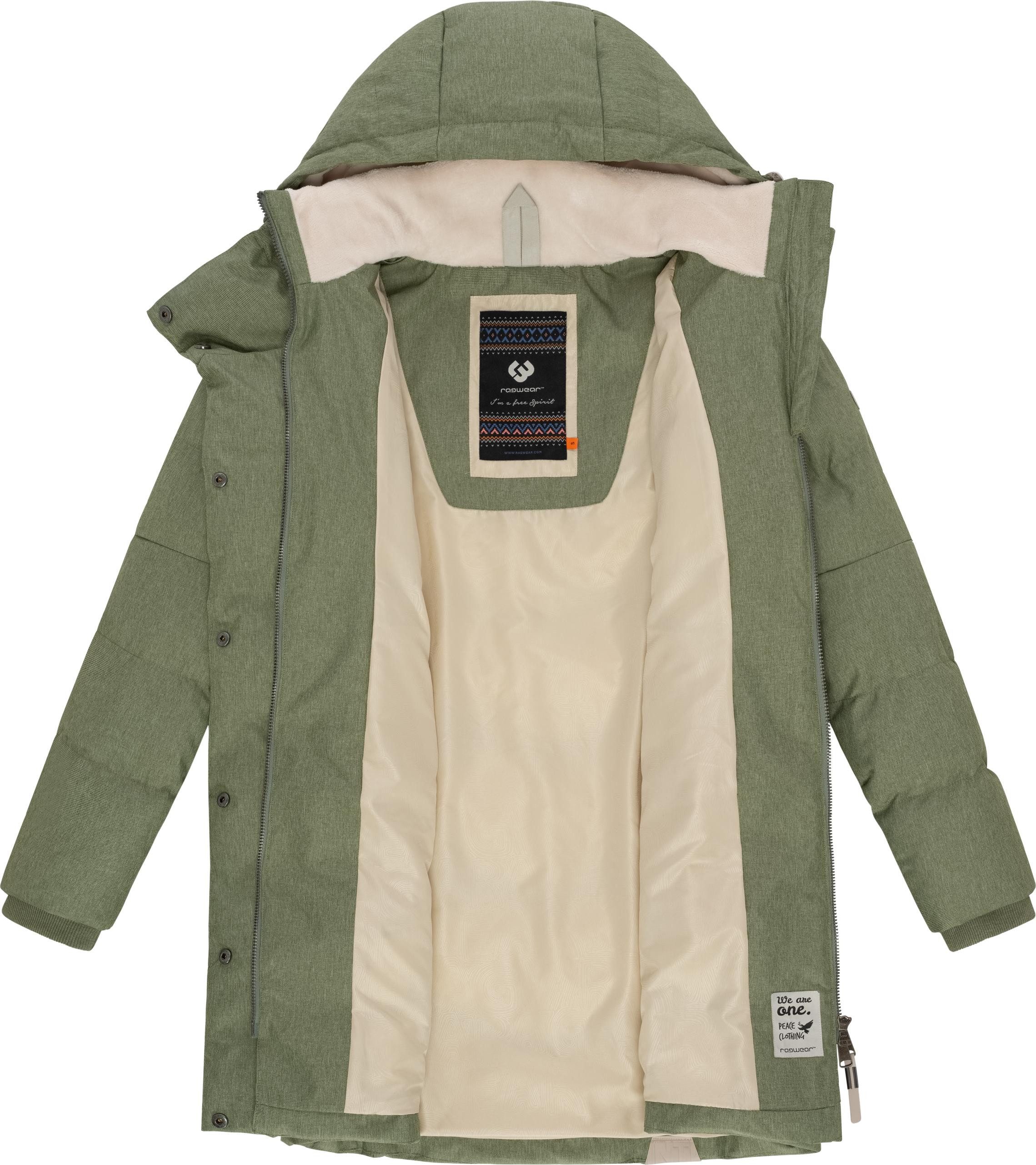 Ragwear Wintermantel Pavla stylischer Winterparka mit Teddyfutter und Kapuze – Bild 4 von 5
