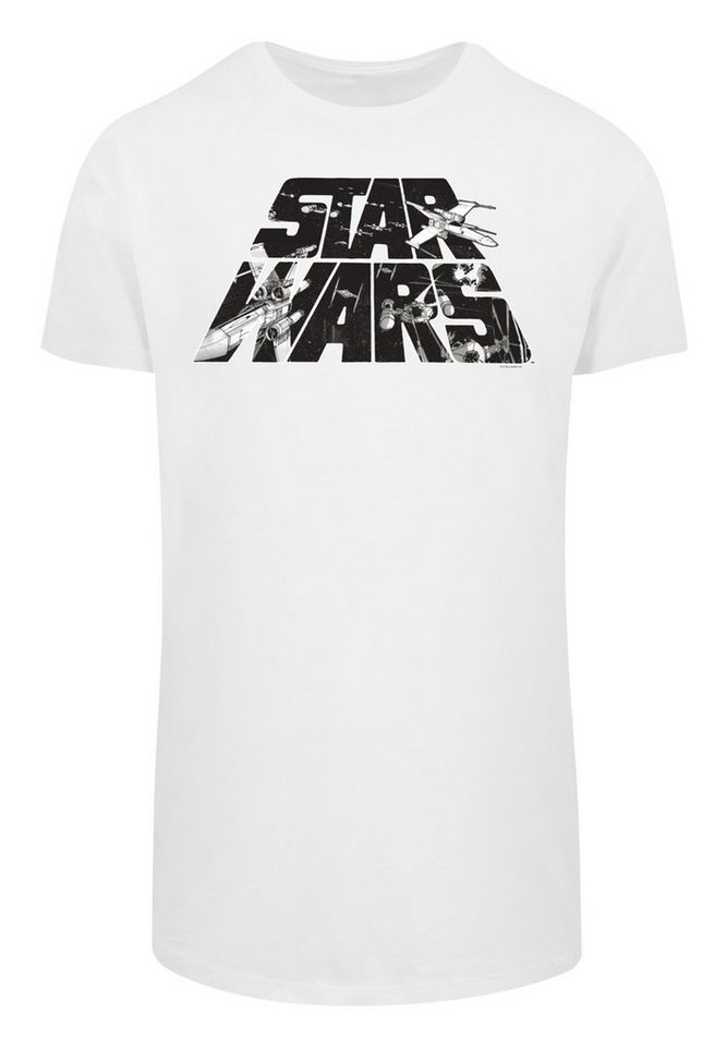 F4NT4STIC T-Shirt Star Wars Logo Space Sketch Print