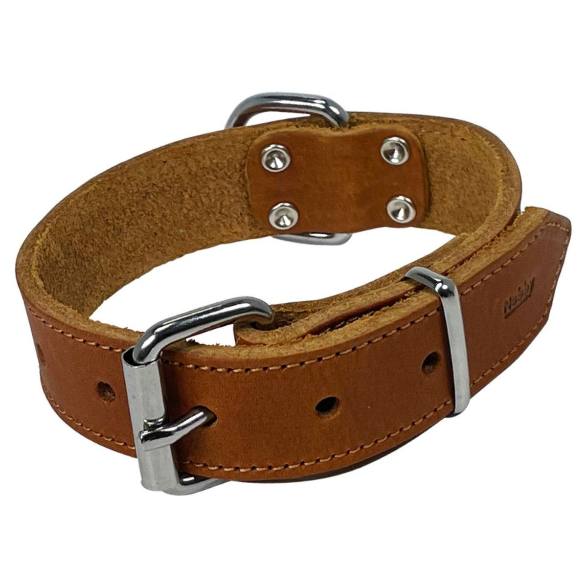 Nobby Hunde-Halsband Halsband extra Tabil cognac