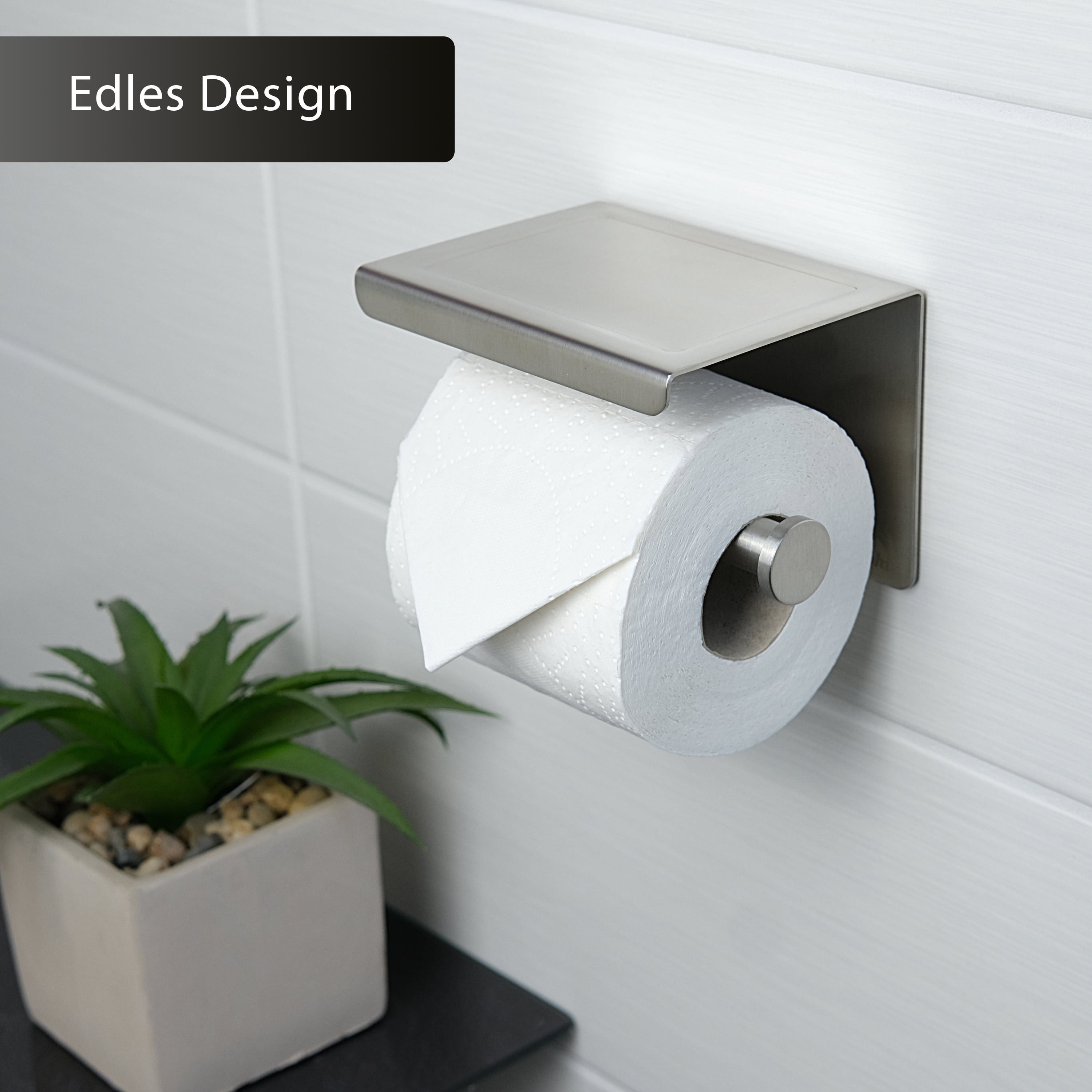 Dolvhin Toilettenpapierhalter ohne Bohren, Edelstahl Klopapierhalter günstig online kaufen