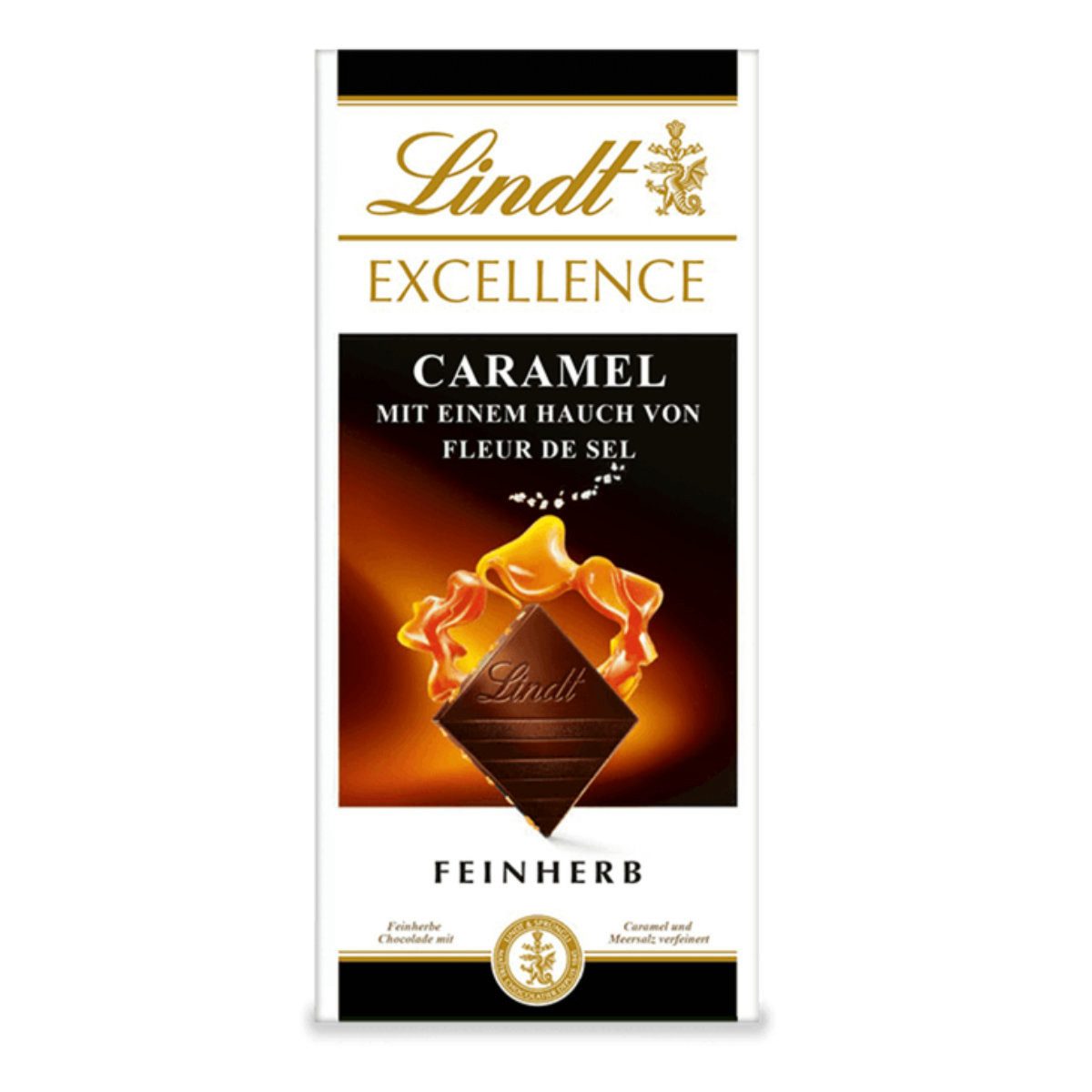 LINDT Schokolade, Lindt Excellence Caramel Fleur de Sel feinherbe Schokolade 100g