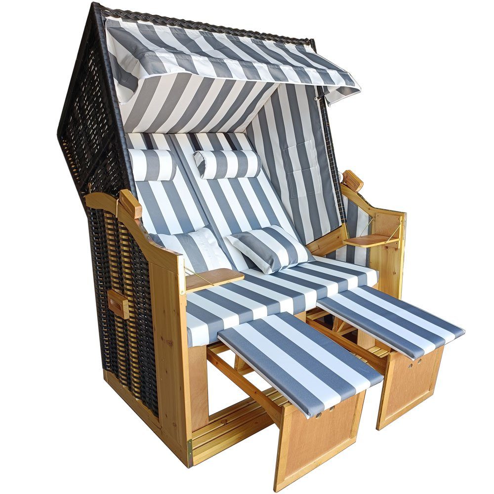 Vaiko Strandkorb »Binz«, BxTxH 120x80x160 cm, Volllieger, Ostsee