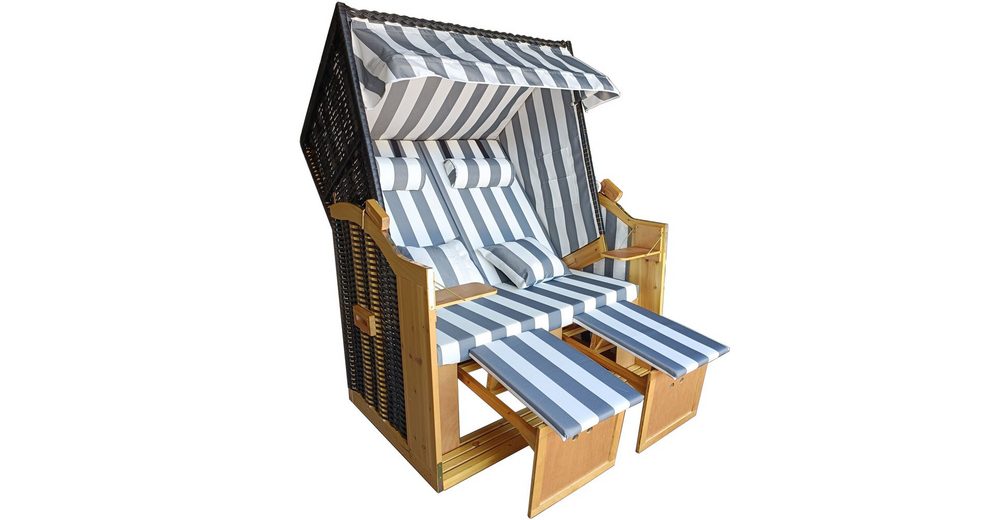 Vaiko Strandkorb »Binz«, BxTxH 120x80x160 cm, Volllieger, Ostsee