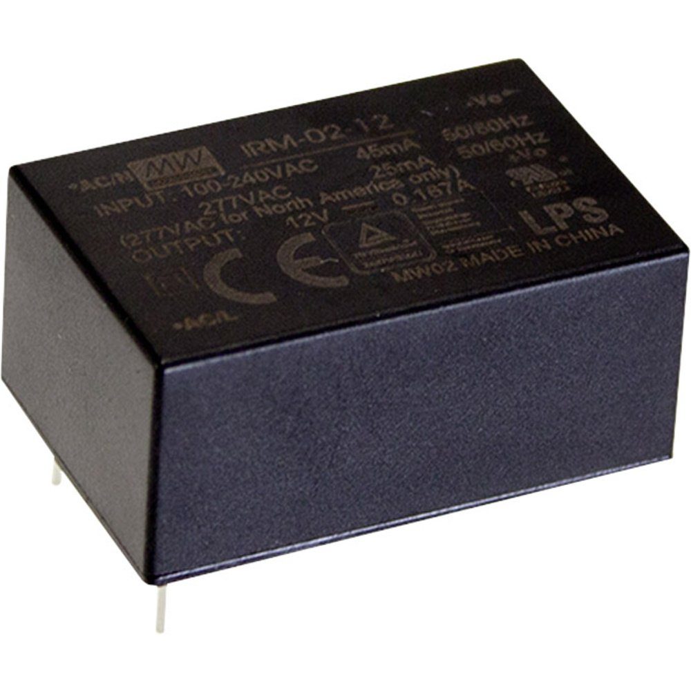 Mean Well IRM-02-15 AC/DC-Printnetzteil 15 V/DC 133 mA 2 W AC/DC-Einbaunetzteil