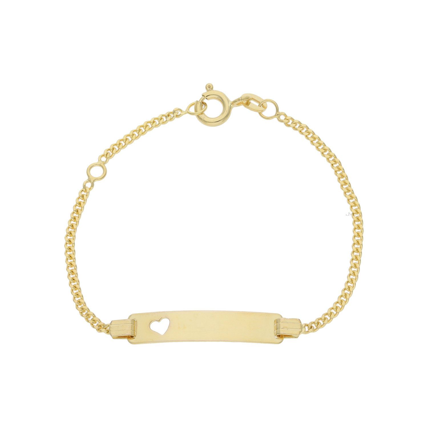 JuwelmaLux ID Armband JuwelmaLux Kinder Gravur Armband 585 Gold Herz JL48-03-0012 (kein Set, 1-tlg., kein Set)