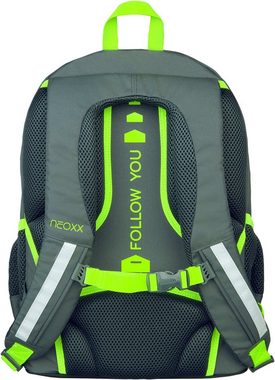 neoxx Schulrucksack Flow, Boom, teilweise aus recyceltem Material