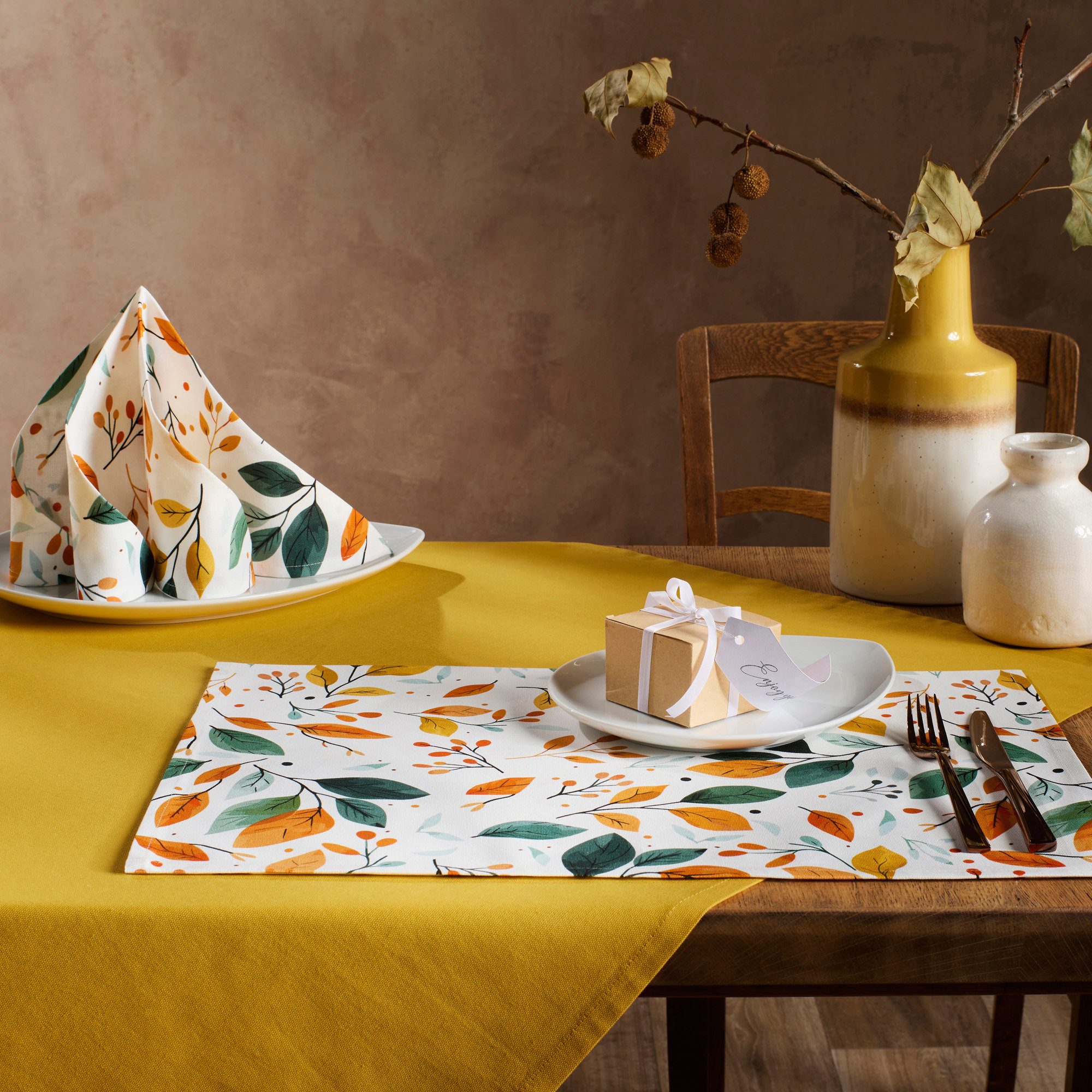 REDBEST Stoffserviette Serviette 6er-Pack, Baumwolle Blatt