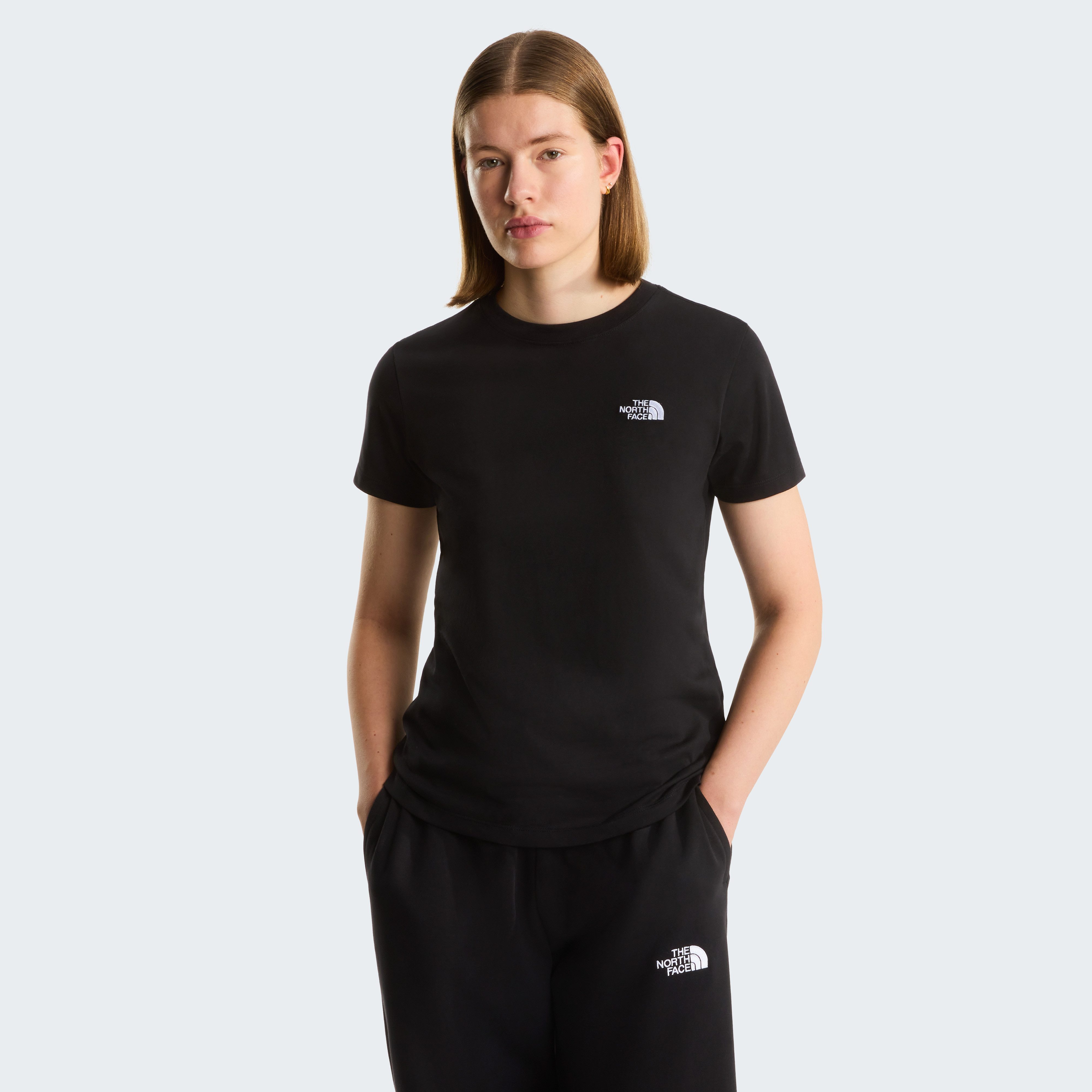 The North Face T-Shirt W EVOLUTION SIMPLE DOME SLM SHORT SLEEVE sportliche Passform, Kurzarm, für Sport und Outdoor, aus Baumwolle