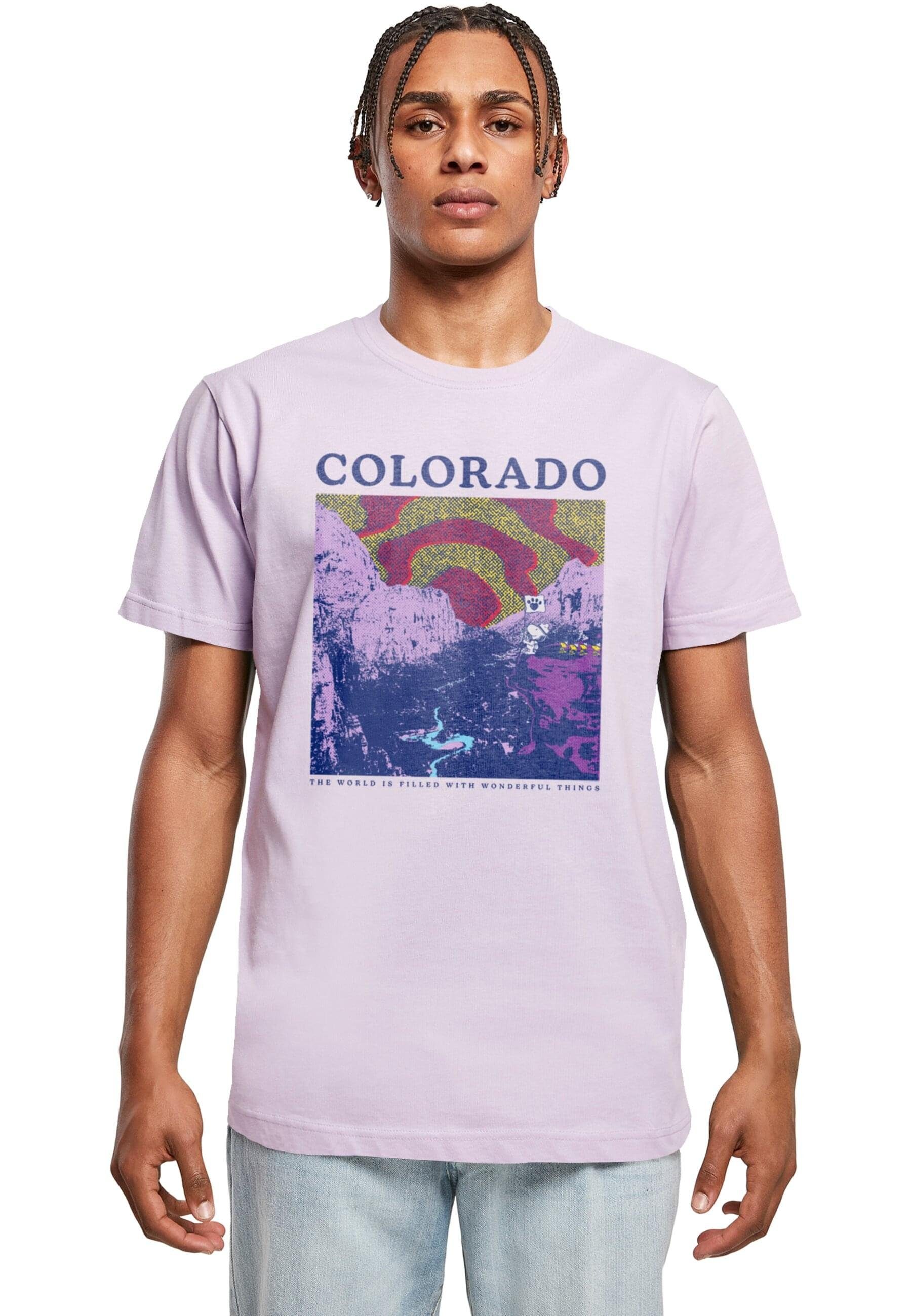 Merchcode T-Shirt Herren Peanuts - Colorado T-Shirt Round Neck (1-tlg) lilac