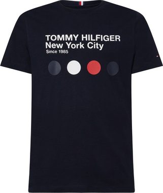 Tommy Hilfiger T-Shirt METRO DOT GRAPHIC TEE mit Metro inspiriertem Druck