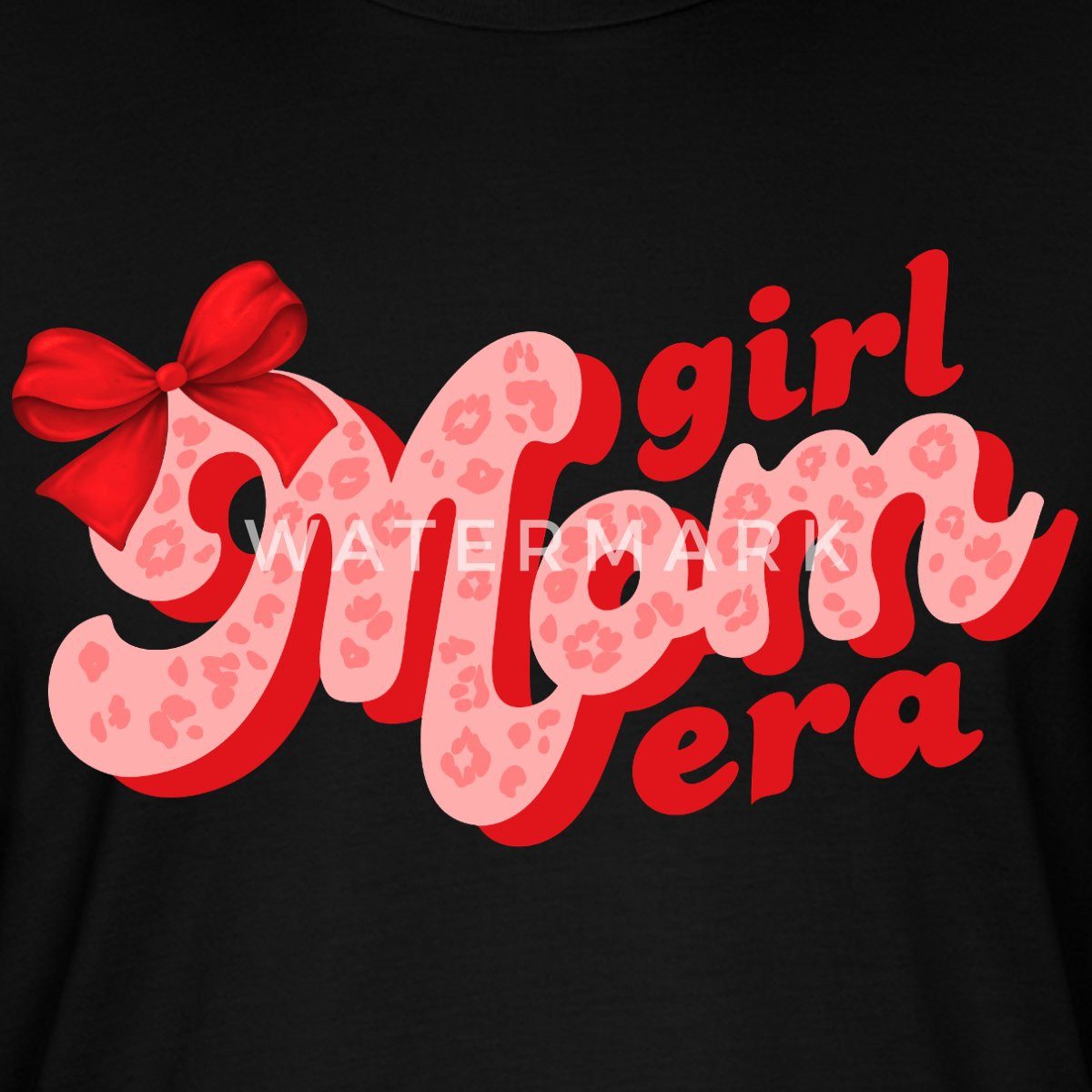 Spreadshirt T-Shirt Girl Mom Era Trendiges Mama Motiv Mit Schleife Unisex Bio T-Shirt (1-tlg)