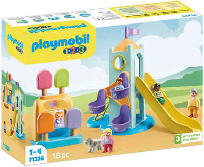 Playmobil® Konstruktions-Spielset Erlebnisturm mit Eisstand (71326), Playmobil 1-2-3, (18 St), Made in Europe