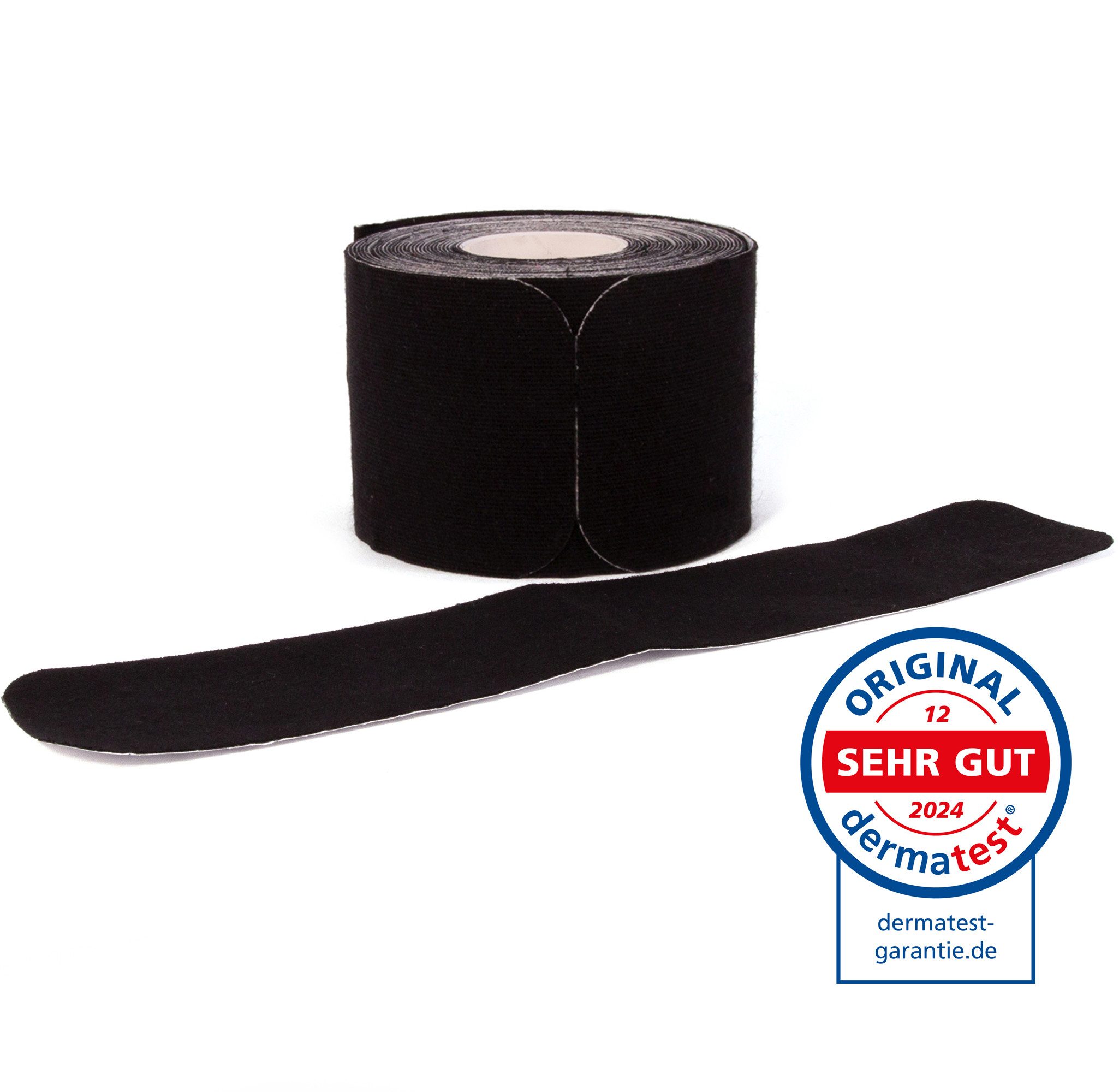 Axion Kinesiologie-Tape PRECUT, 20 vorgeschnittene Sport Tapes 25 x 5 cm - in schwarz (1-St) wasserfest - hautfreundlich - elastisch, Kinesio-Tapes selbstklebend
