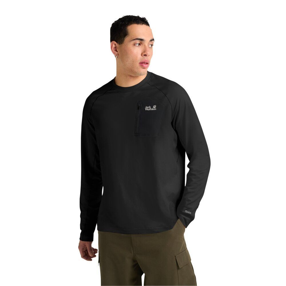 Jack Wolfskin Langarmshirt PRELIGHT TRAIL CREW M