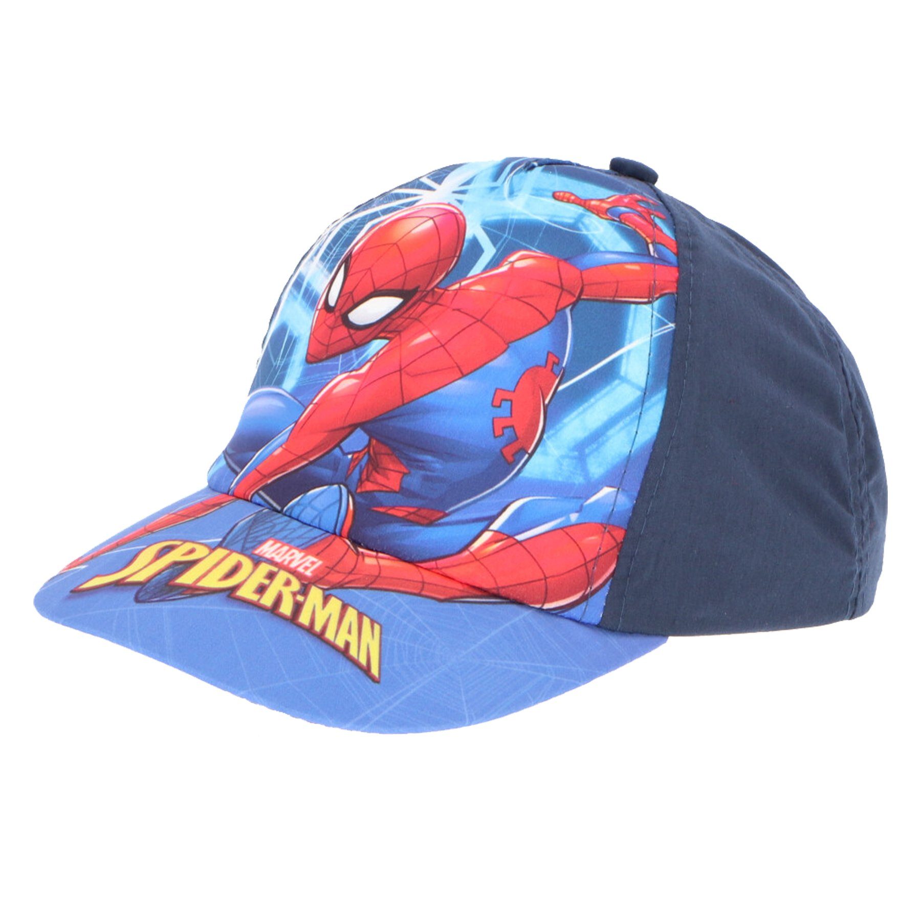 MARVEL Baseball Cap Spiderman Kinder Basecap Baseball Kappe Gr. 53 bis 55 Dunkelblau