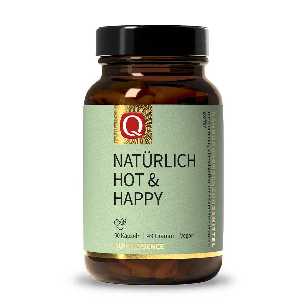 Quintessence Natürlich Hot & Happy - mit Zink für Haut, Haare und Nägel - 60 Kapseln, 49 g