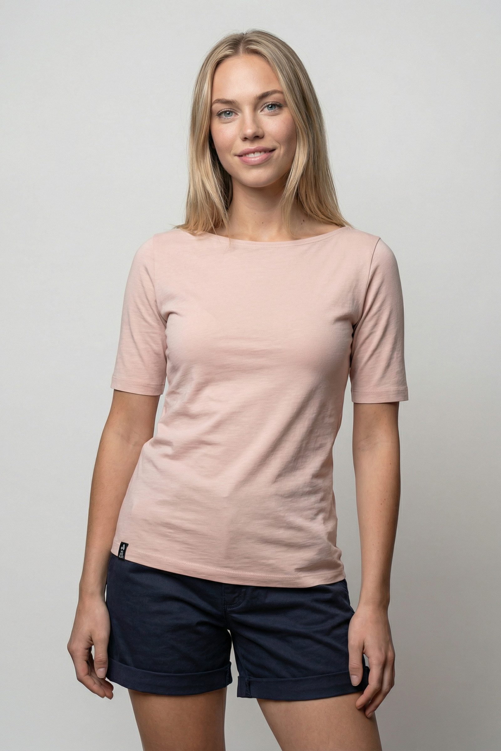 Alife & Kickin Rundhalsshirt Damen HildeAK A Kurzarmshirt, Shirt leichtes Sommer-Top aus Bio-Baumwolle mit Halbarm