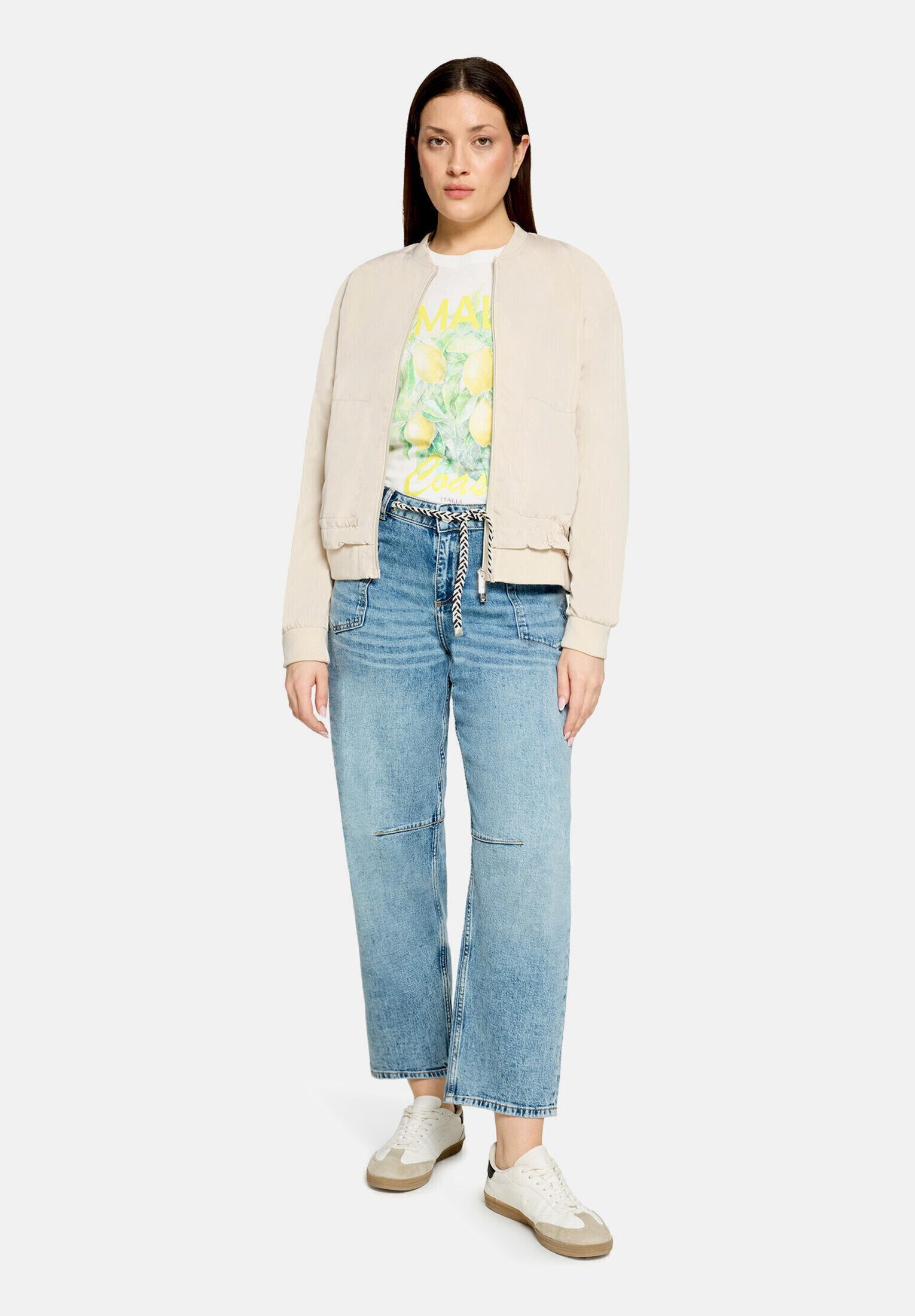 Cartoon Jackenblazer Damen mit Tunnelzug