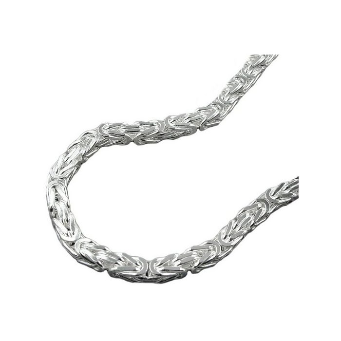 Gallay Silberkette ca.3mm Königskette vierkant glänzend Silber 925 60cm