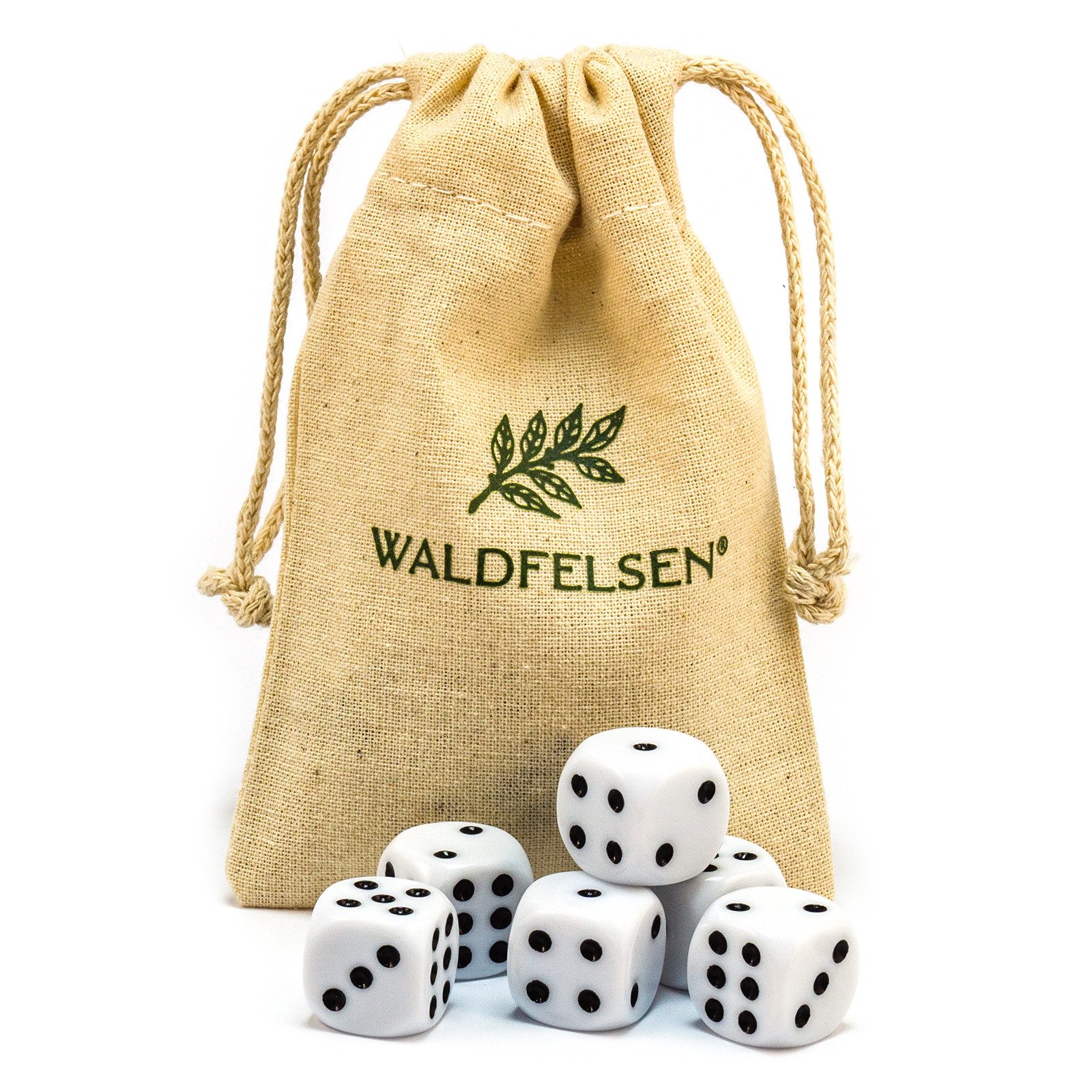 Waldfelsen Spiel – 2-50 Stk Standard Spielwürfel 16 mm Acrylwürfel Würfel bunt, Spielmaterial, Verschiedene Farben