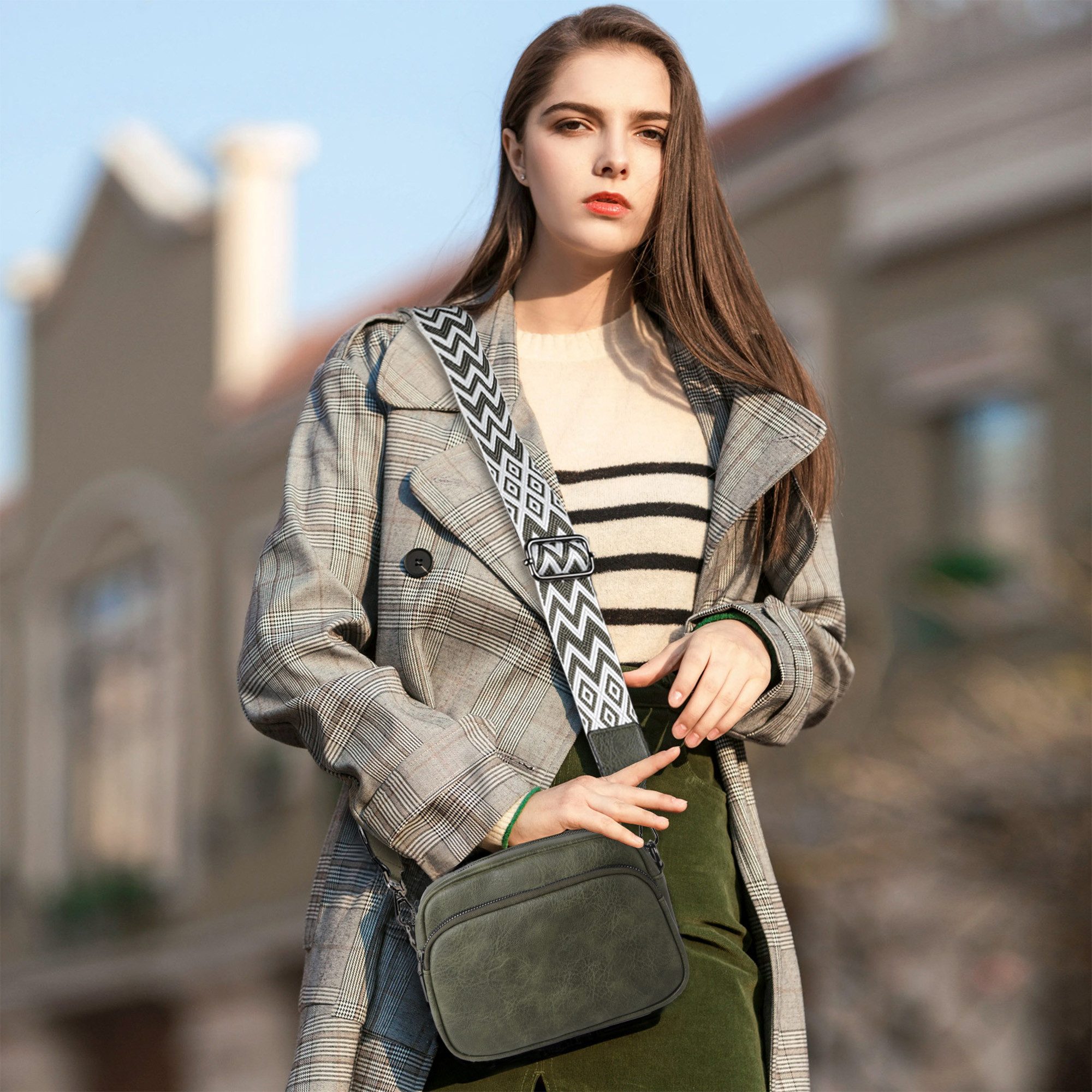 TAN.TOMI Umhängetasche Damen Handy Umhängetasche Echtes Crossbody Bag Damen günstig online kaufen